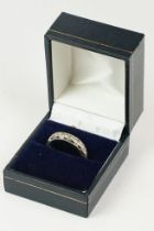 White gold vintage diamond full eternity ring