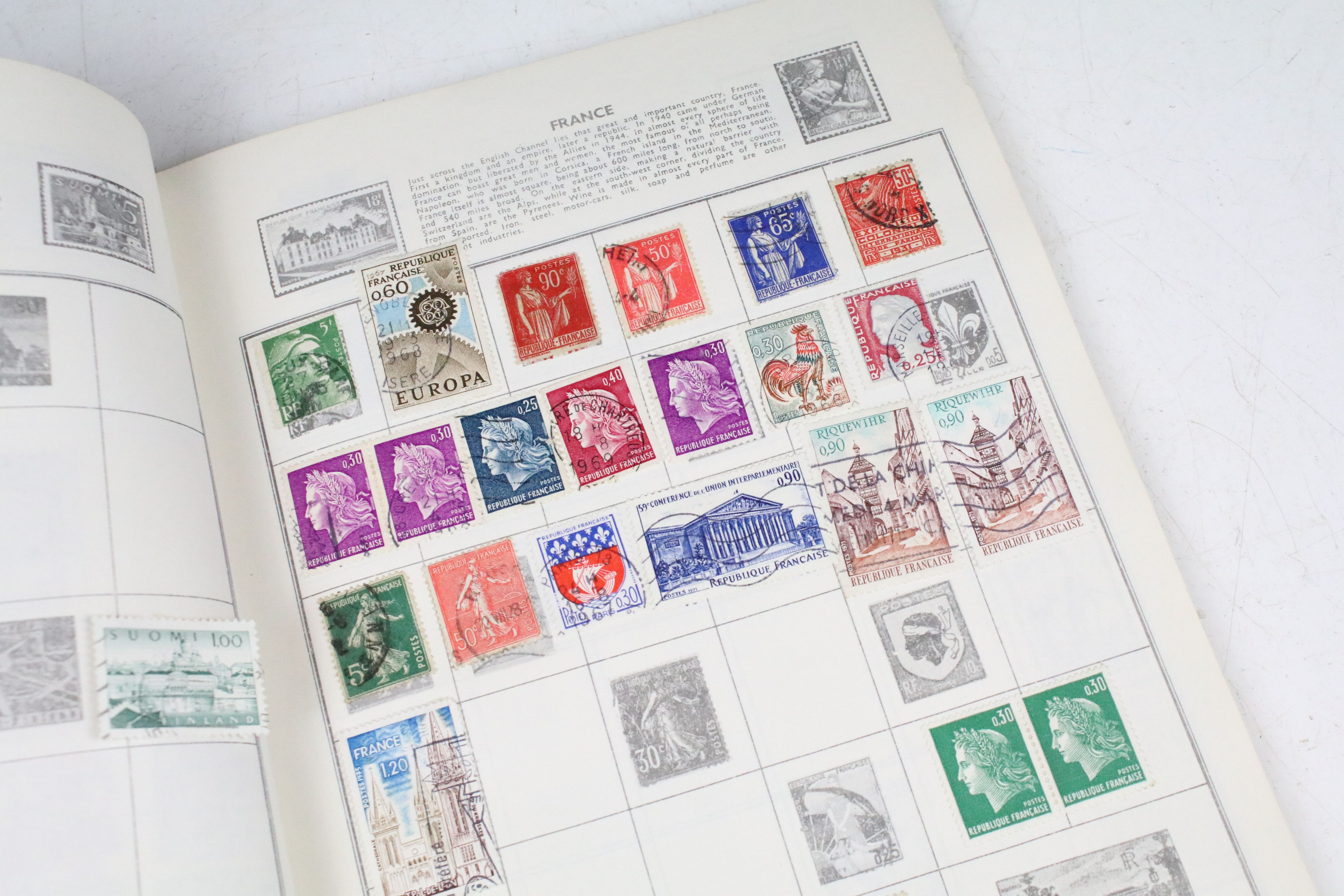 A collection of British and world stamps within an album to include Queen Victoria Blue & Red - Image 21 of 31