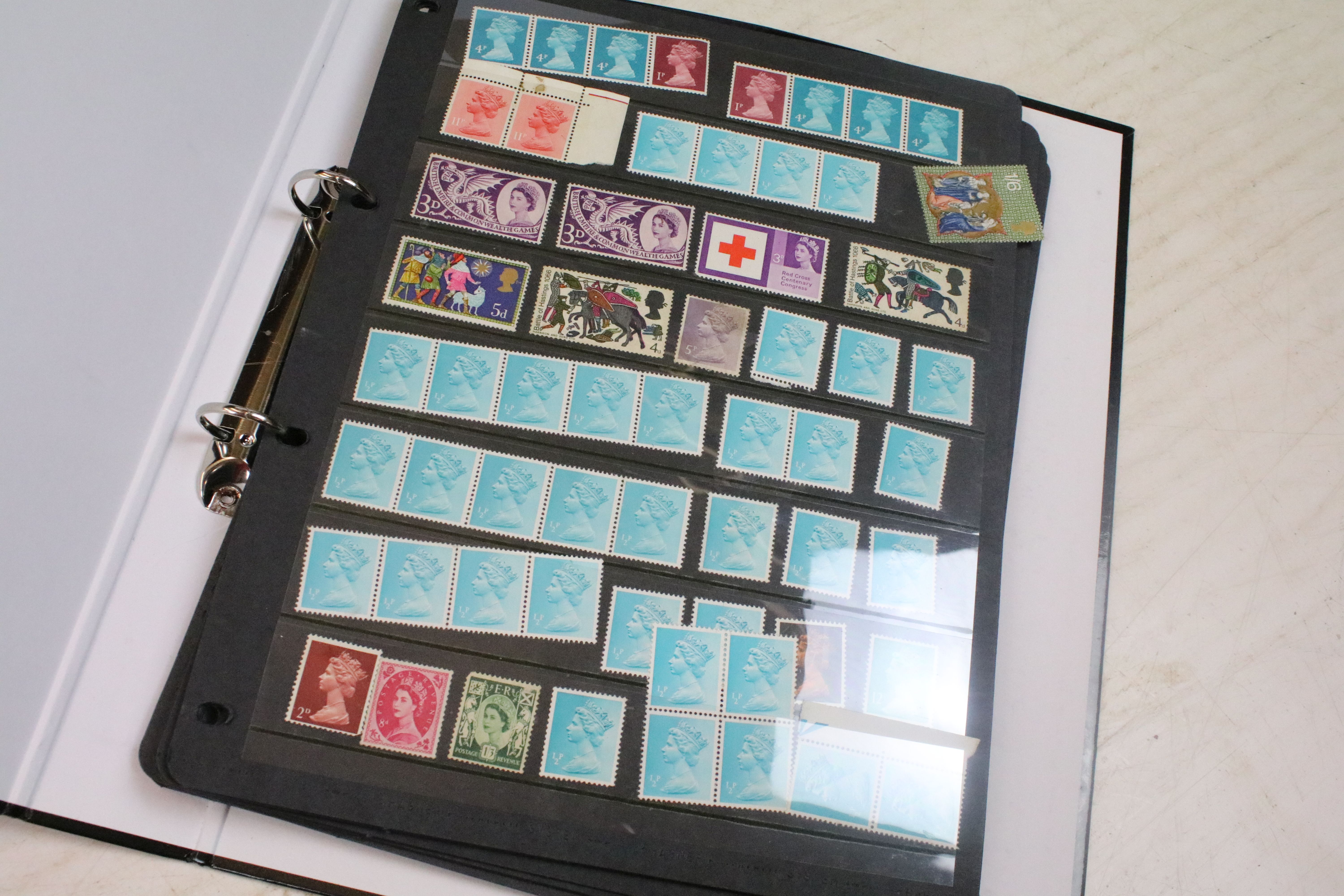 A collection of British and world stamps within albums together with loose examples - Image 10 of 20