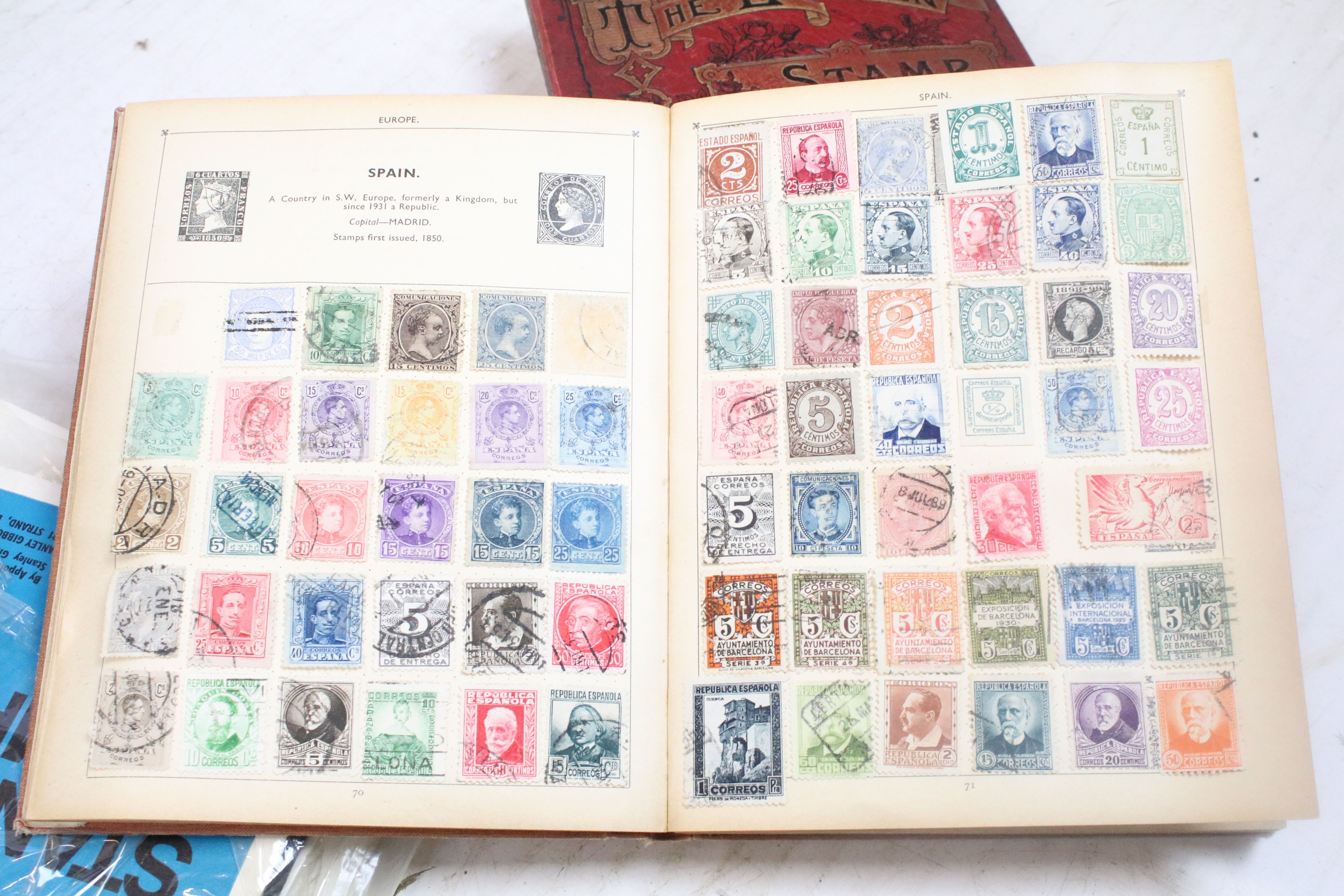 A collection of British and world stamps within albums together with loose examples - Image 8 of 19