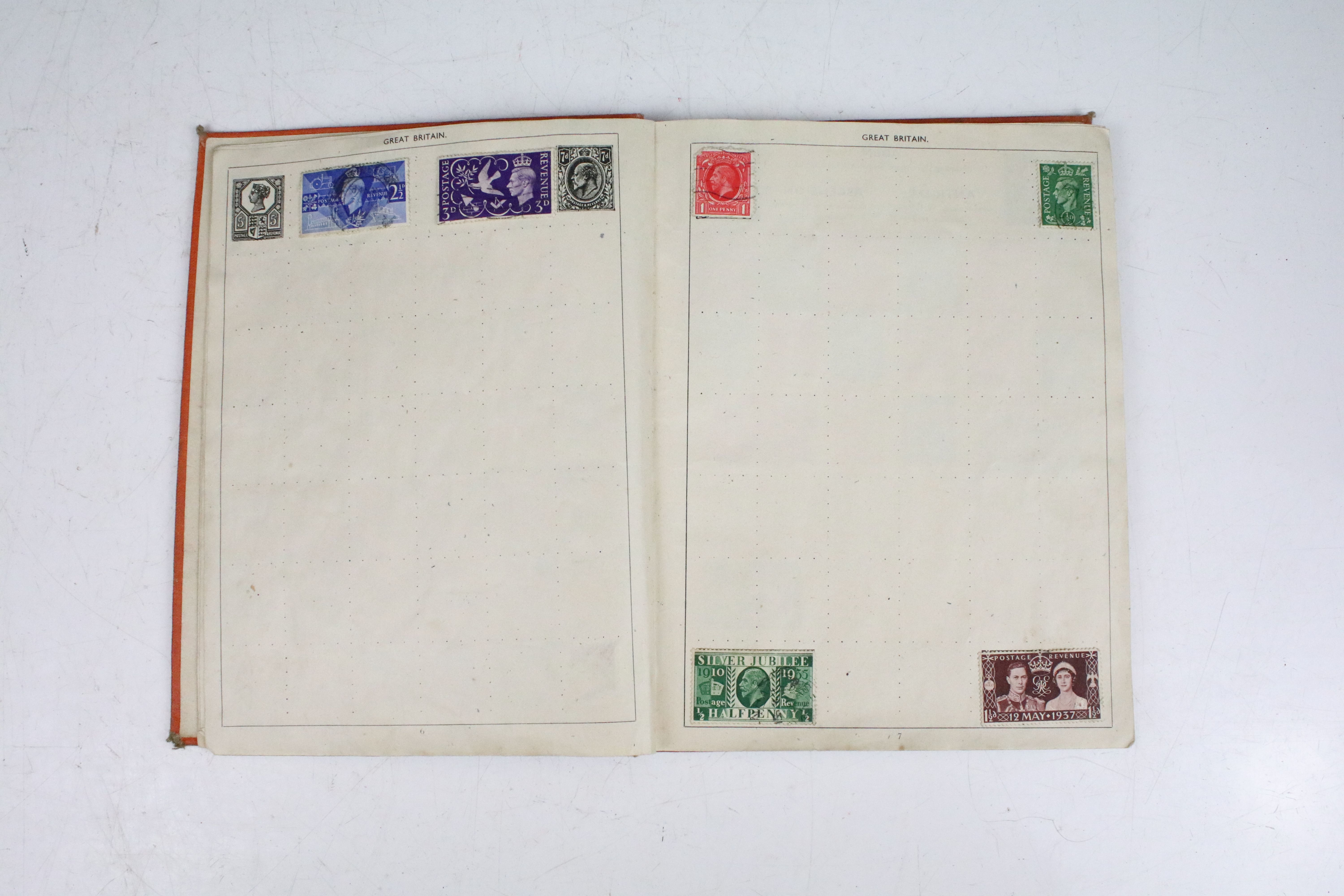 A collection of British and world stamps within an album to include Queen Victoria Blue & Red - Image 4 of 31