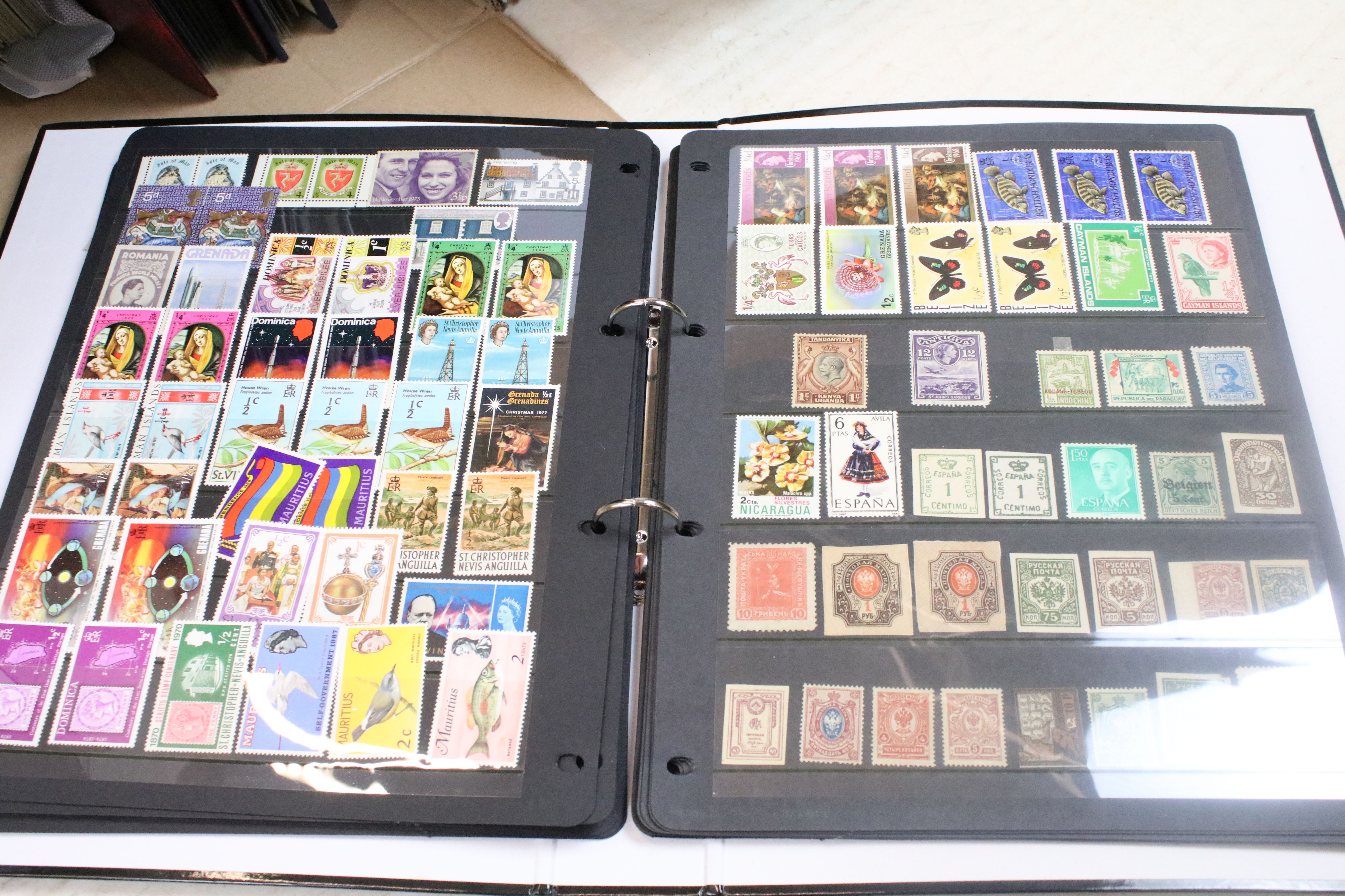 A collection of British and world stamps within albums together with loose examples - Image 19 of 20