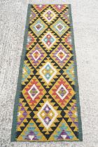 Maimana Kilim runner rug, approx 192cm x 67cm
