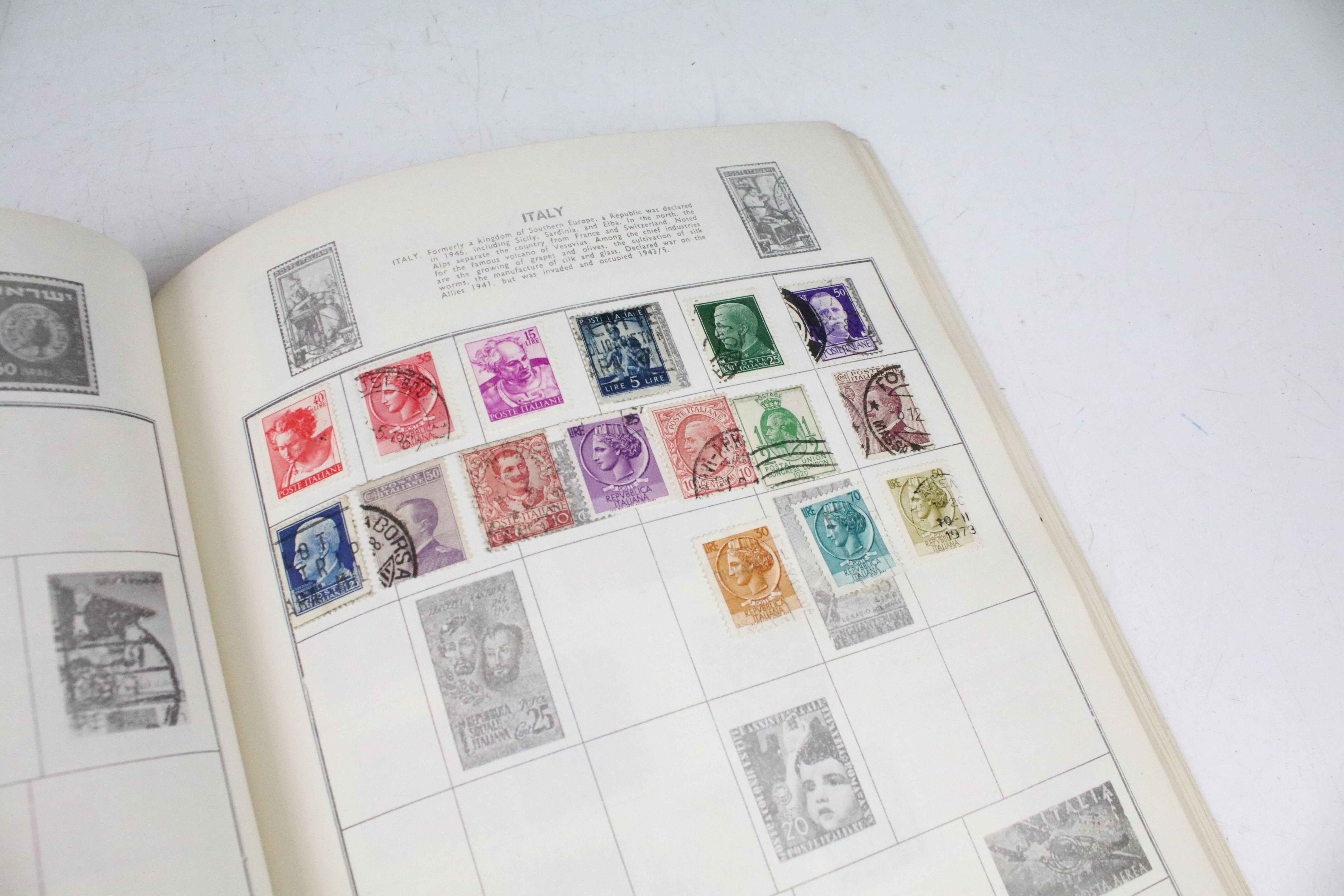 A collection of British and world stamps within an album to include Queen Victoria Blue & Red - Image 25 of 31
