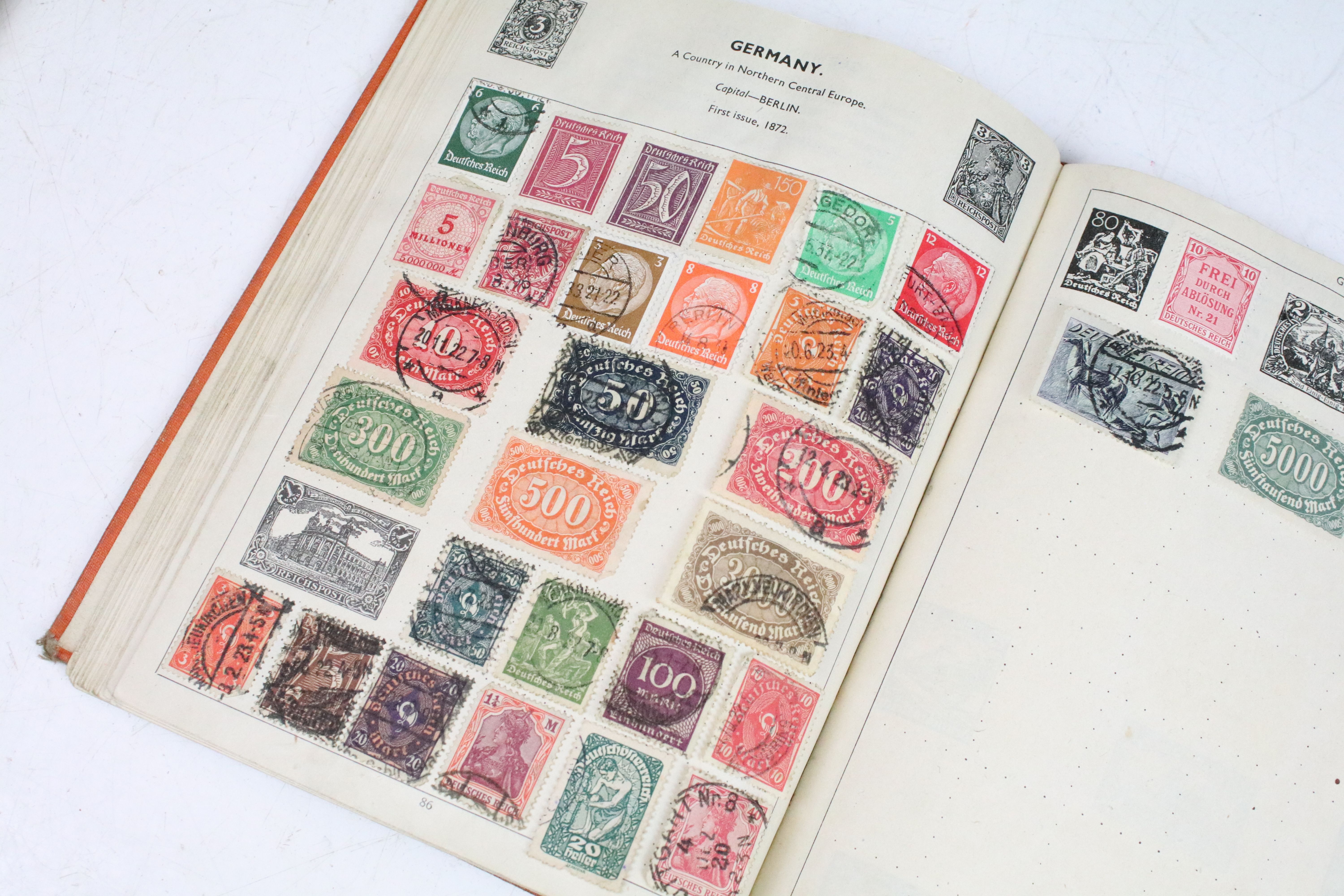 A collection of British and world stamps within an album to include Queen Victoria Blue & Red - Image 13 of 31