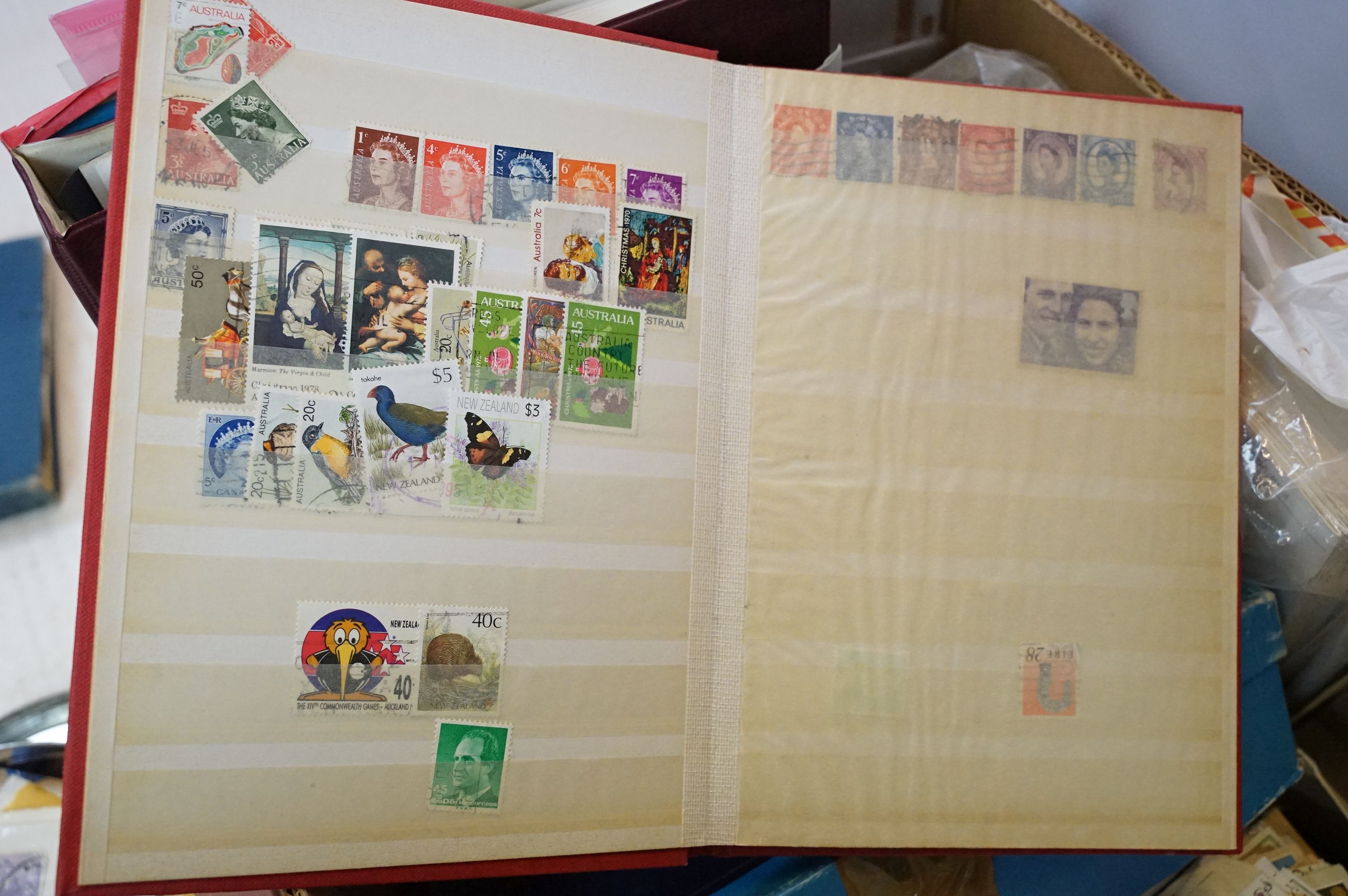 Collection of British, Commonwealth & world stamps contained within albums and loose - Image 11 of 12