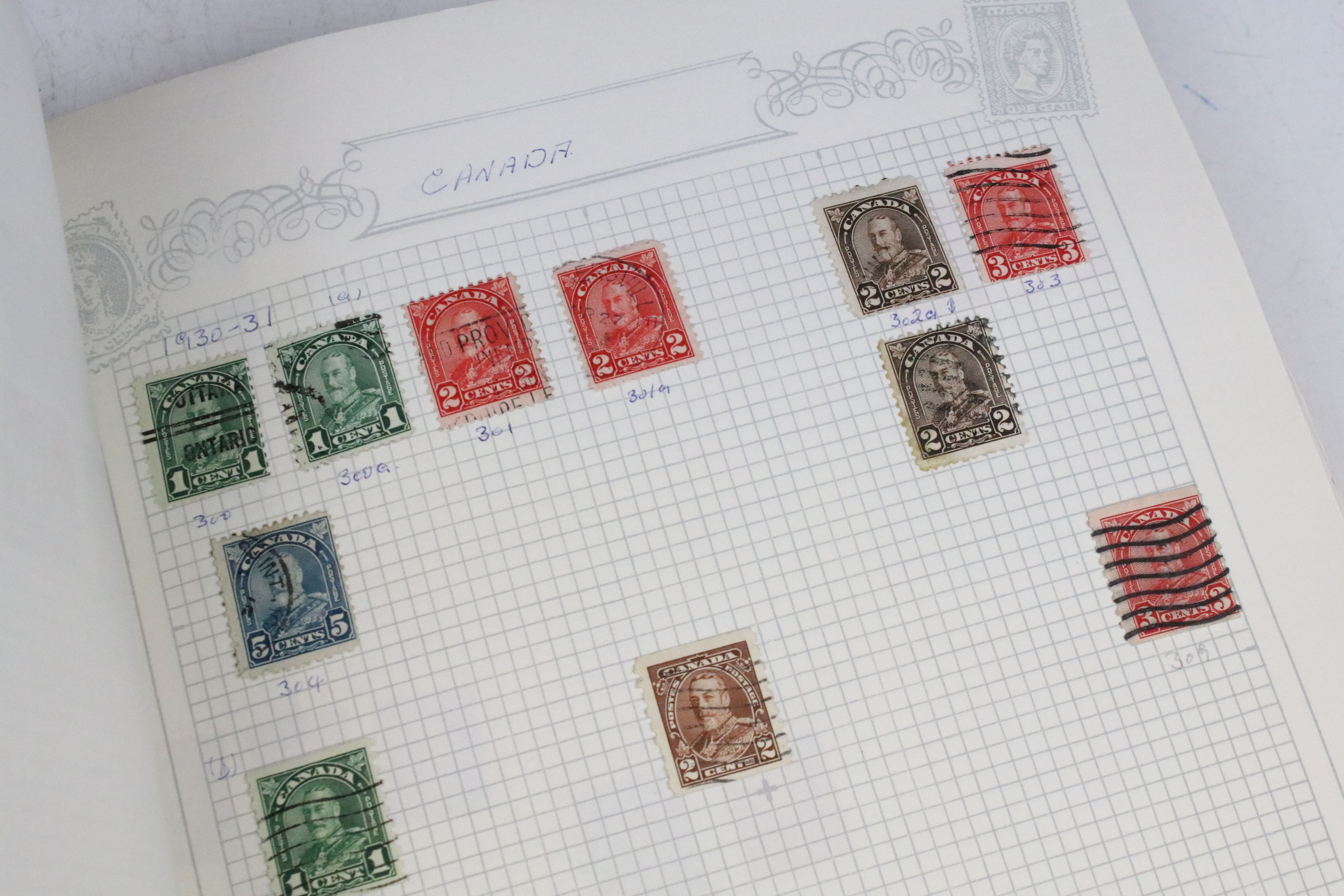 A collection of mainly commonwealth stamps contained within three albums to include Victorian - Image 10 of 16
