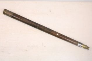 Spencer, Browning & Co of London - A late 19th / early 20th century leather clad telescope, approx