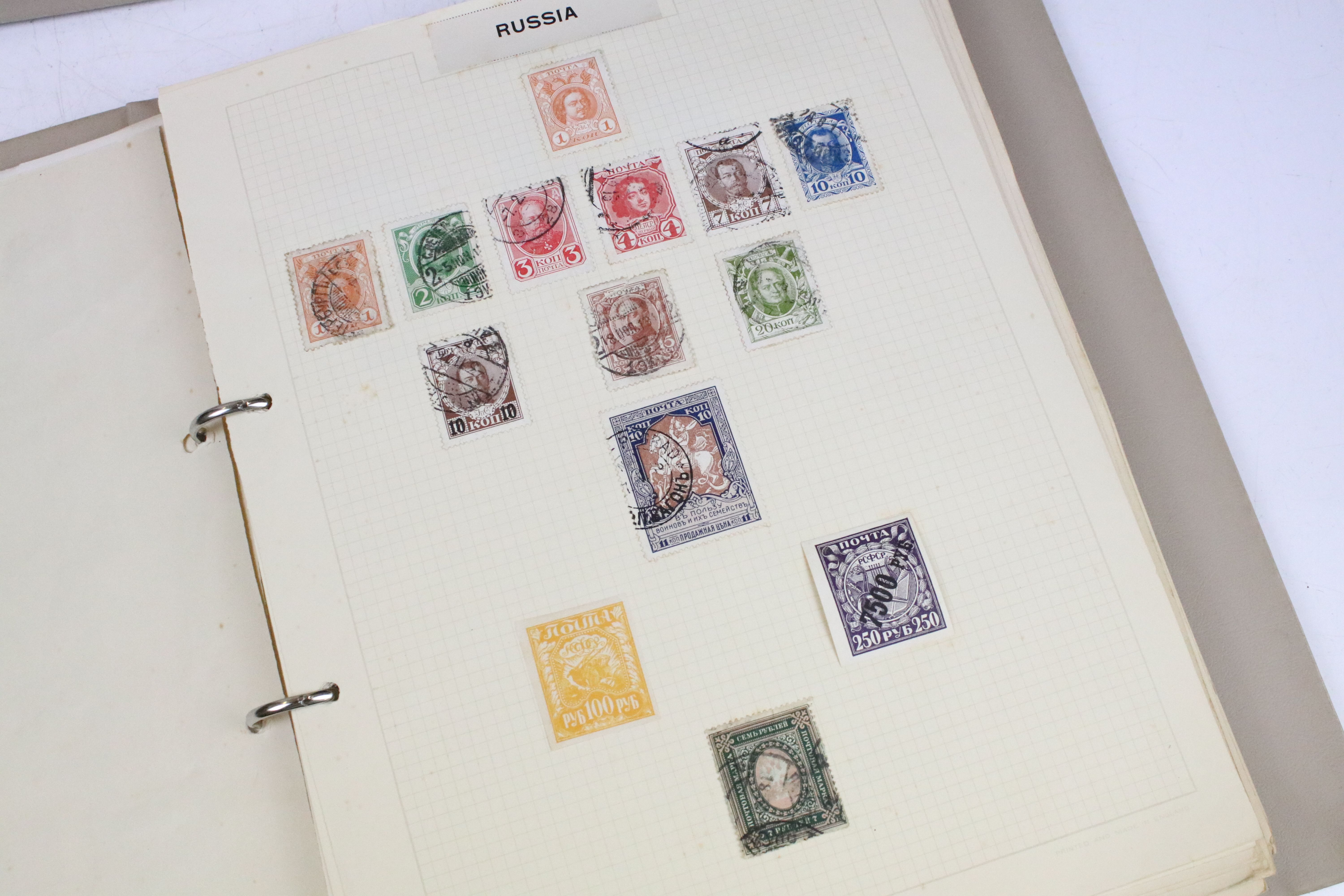 Collection of Commonwealth & world stamps housed within two albums - Image 8 of 25