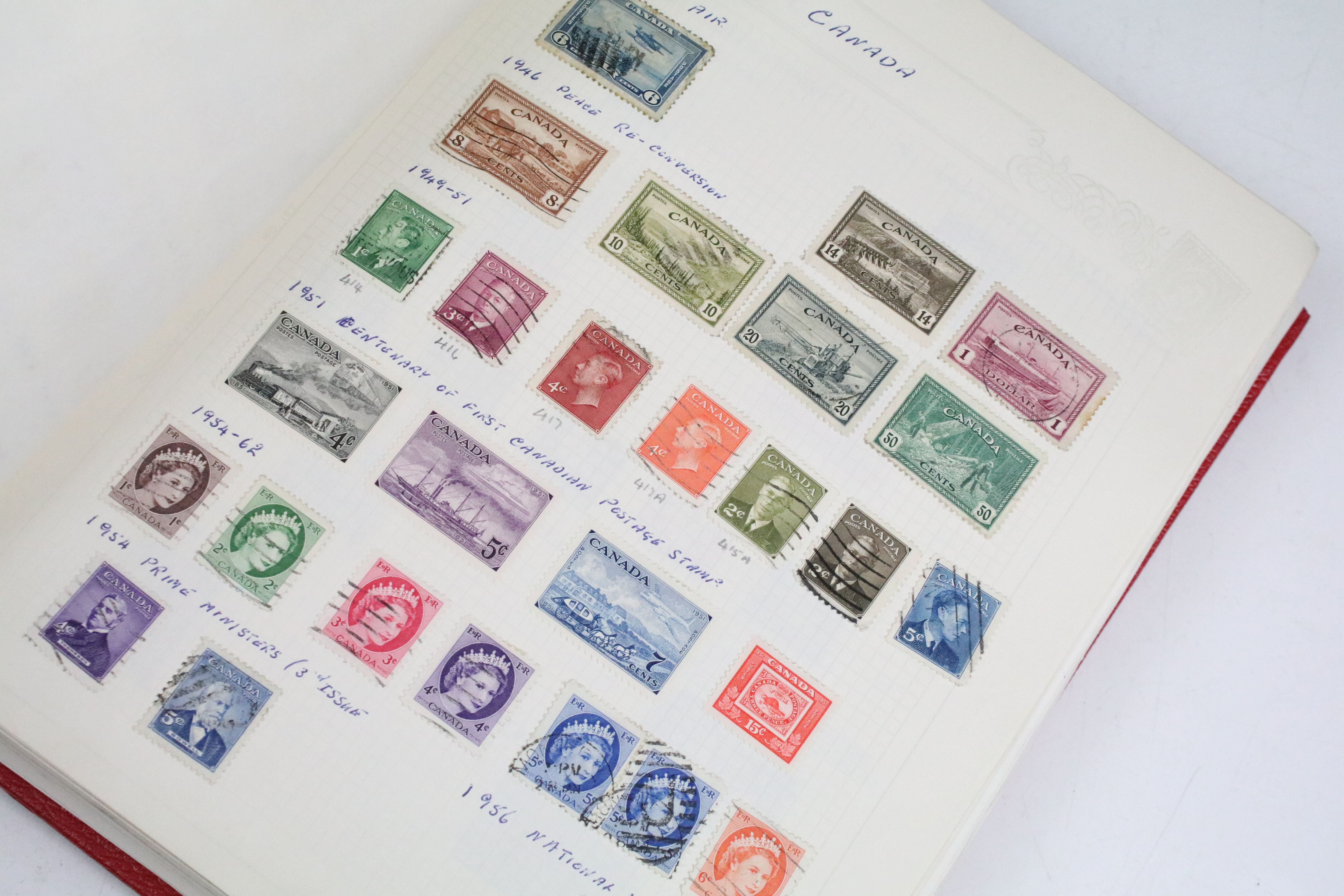 A collection of mainly commonwealth stamps contained within three albums to include Victorian - Image 11 of 16