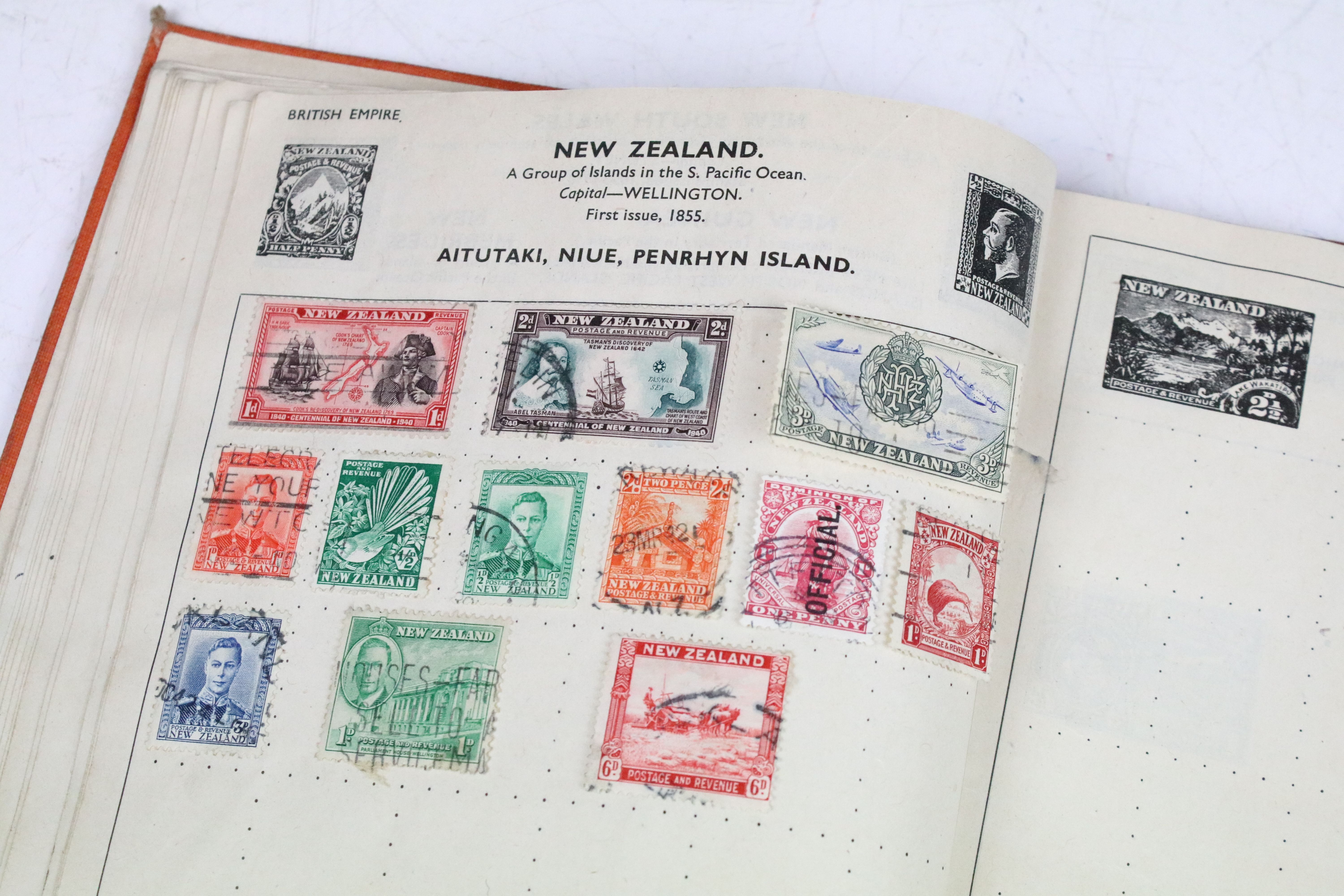 A collection of British and world stamps within an album to include Queen Victoria Blue & Red - Image 10 of 31