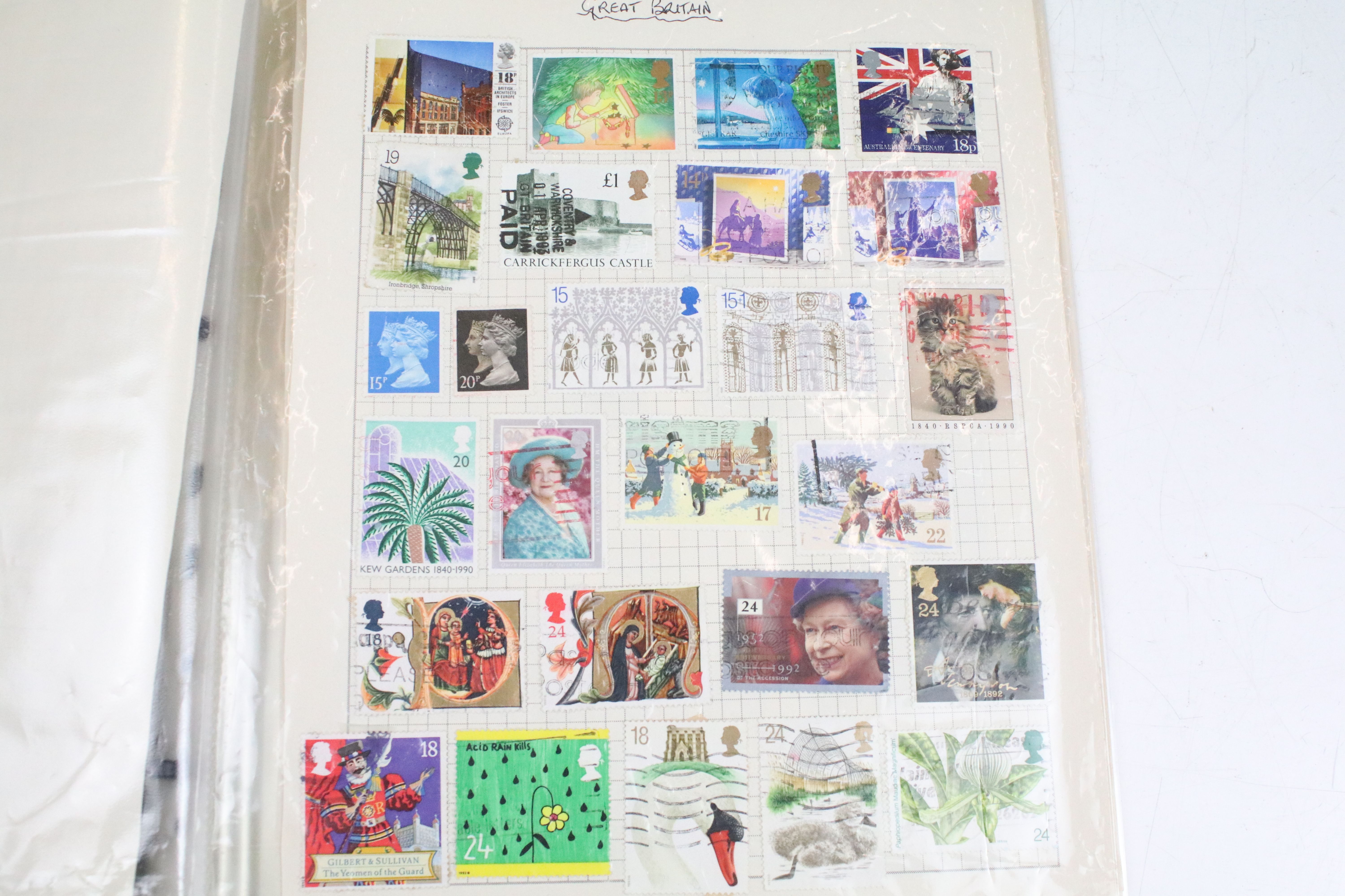 Collection of British, Commonwealth & world stamps housed within nine albums, featuring Victorian - Image 40 of 40