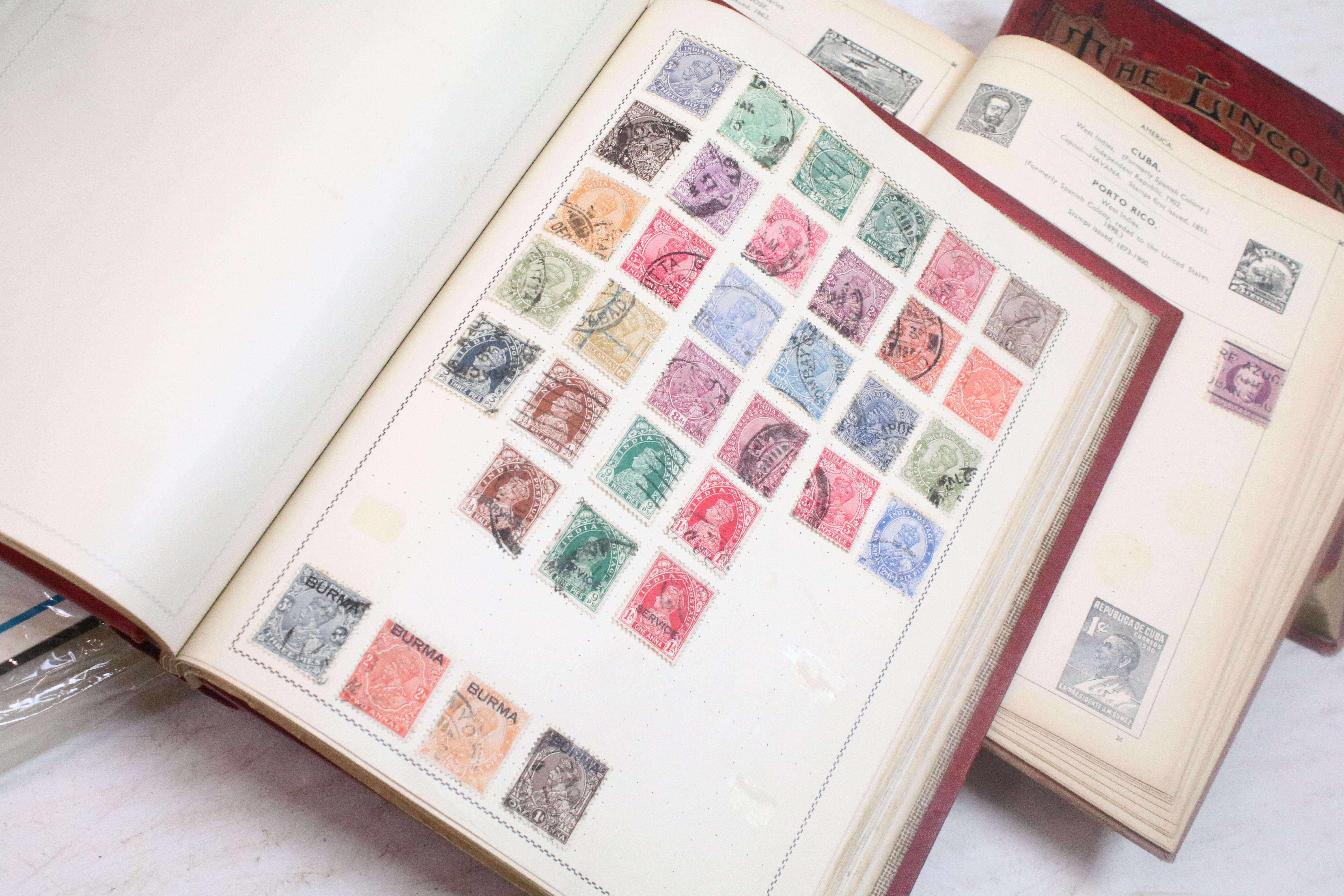A collection of British and world stamps within albums together with loose examples - Image 14 of 19