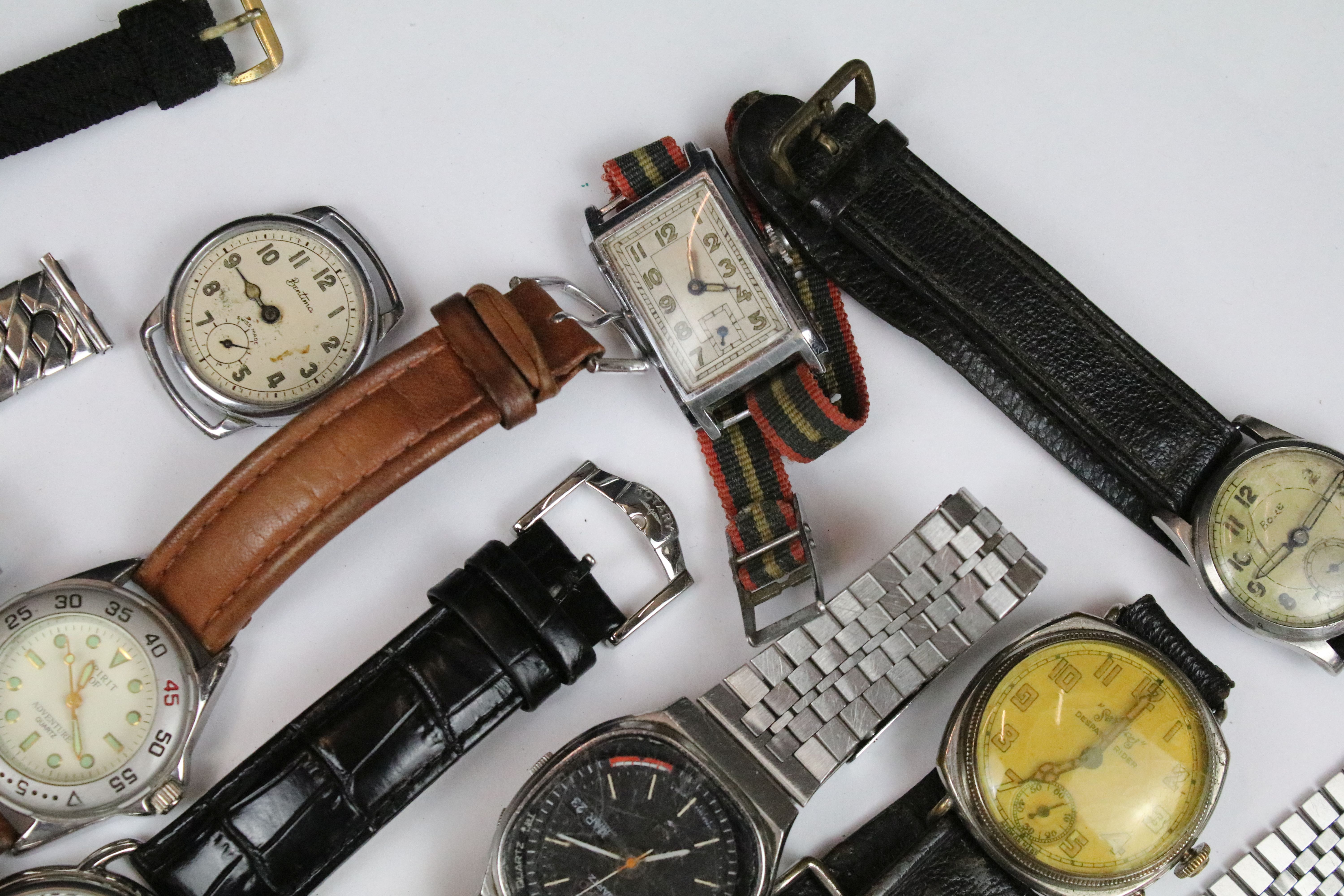 Collection of assorted watches to include Cossak, Rotary, Ingersoll jump hour, 1940's military dial, - Image 4 of 7