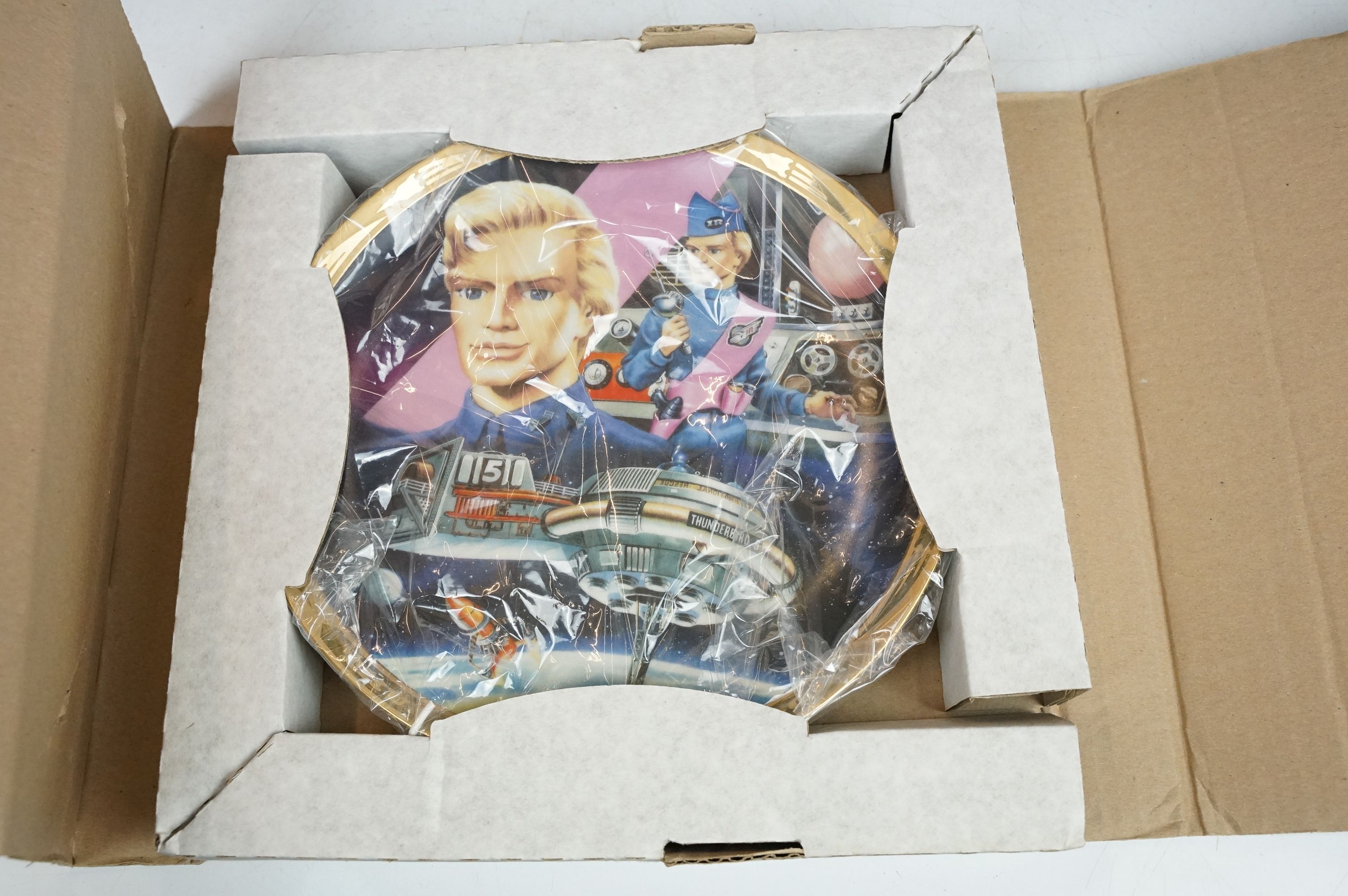 Nine boxed Hamilton cabinet plates from the Thunderbirds ltd edn plate collection by Steve Kyte, - Image 10 of 12