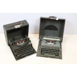 Two cased Imperial typewriters