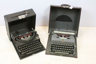 Two cased Imperial typewriters