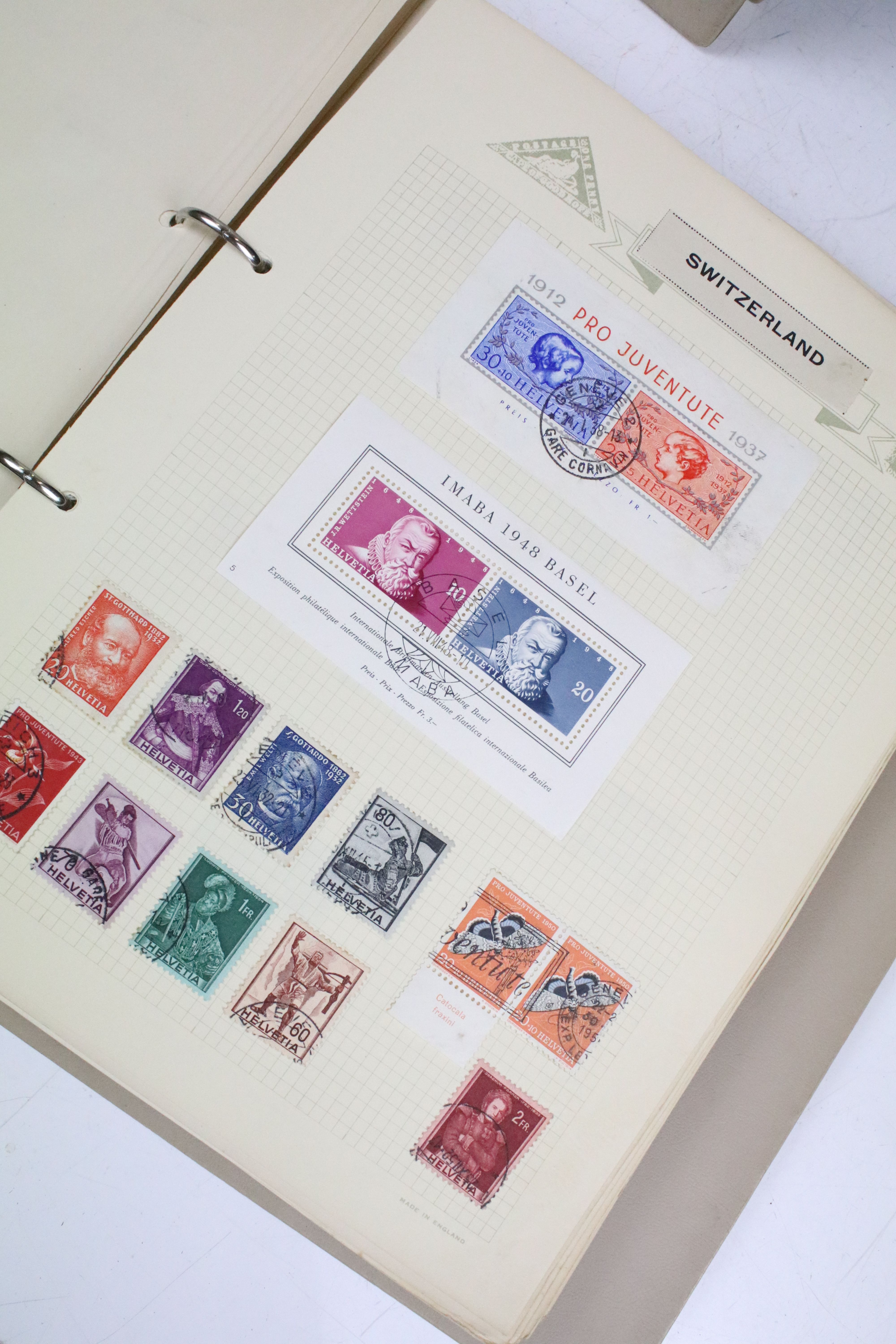 Collection of Commonwealth & world stamps housed within two albums - Image 10 of 25