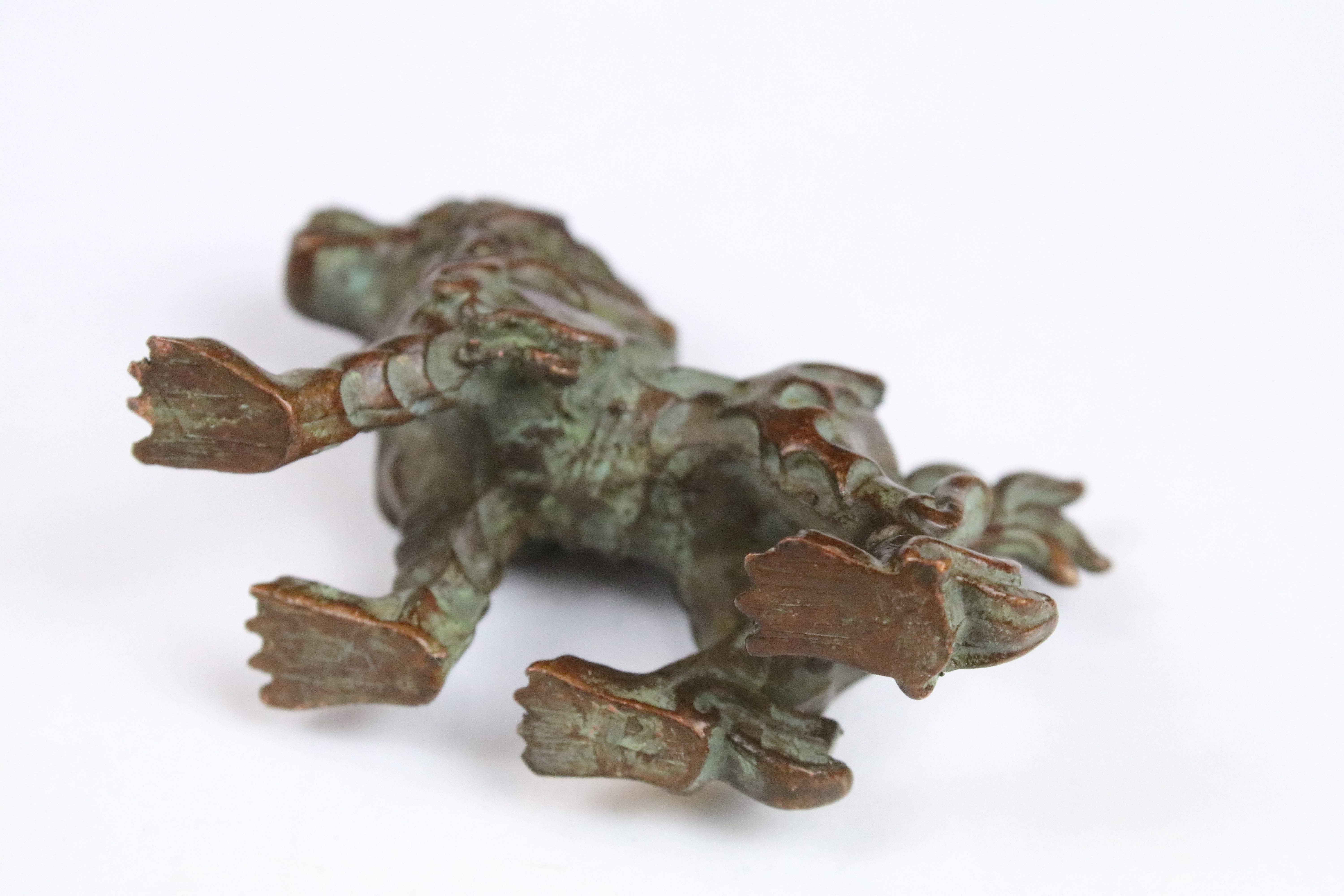 A Chinese bronze ornamental lion in the traditional form - Image 3 of 3