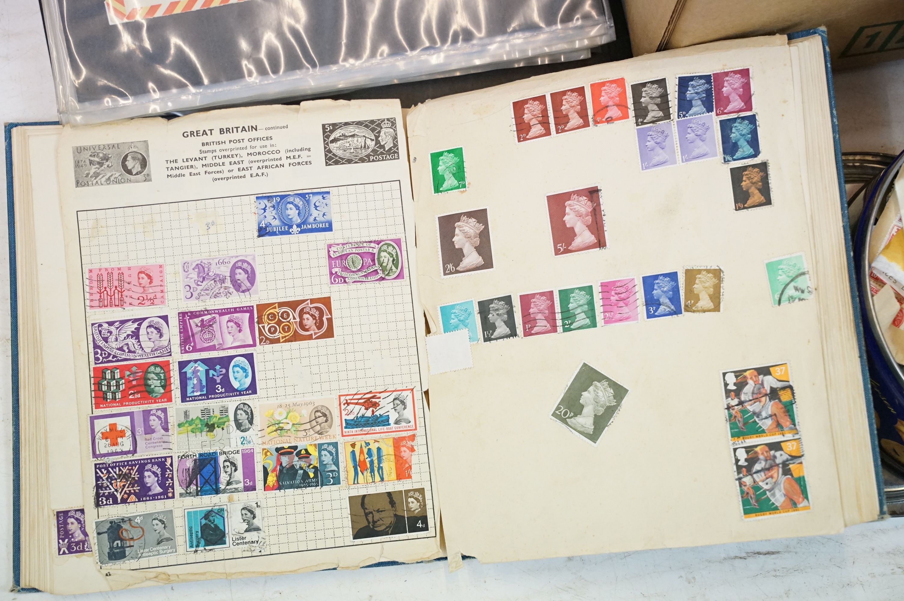 Collection of British, Commonwealth & world stamps contained within albums and loose - Image 2 of 12