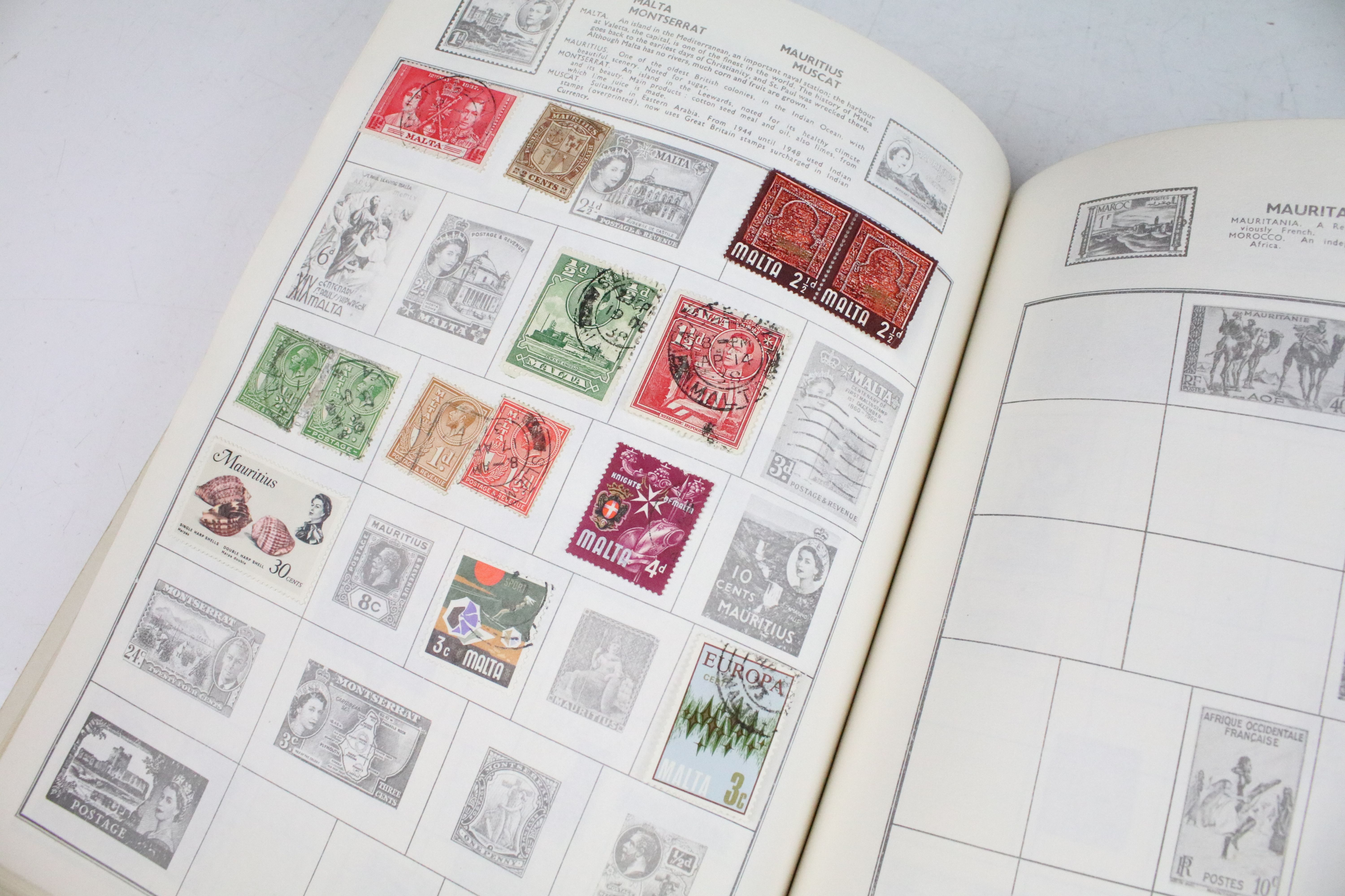 A collection of British and world stamps within an album to include Queen Victoria Blue & Red - Image 28 of 31