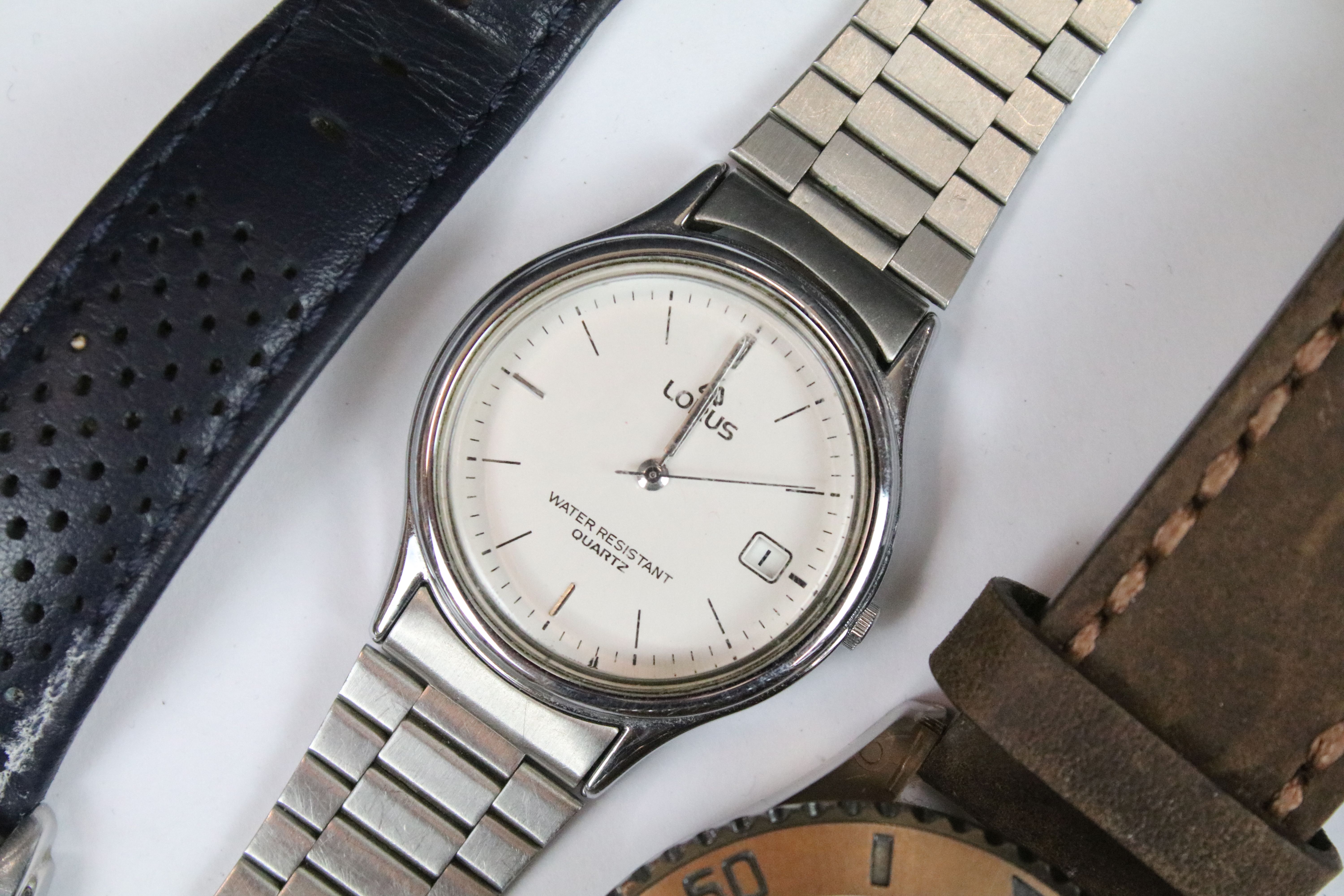 A collection of five gents wristwatches to include Seiko, Ice and Lorus examples. - Image 5 of 7
