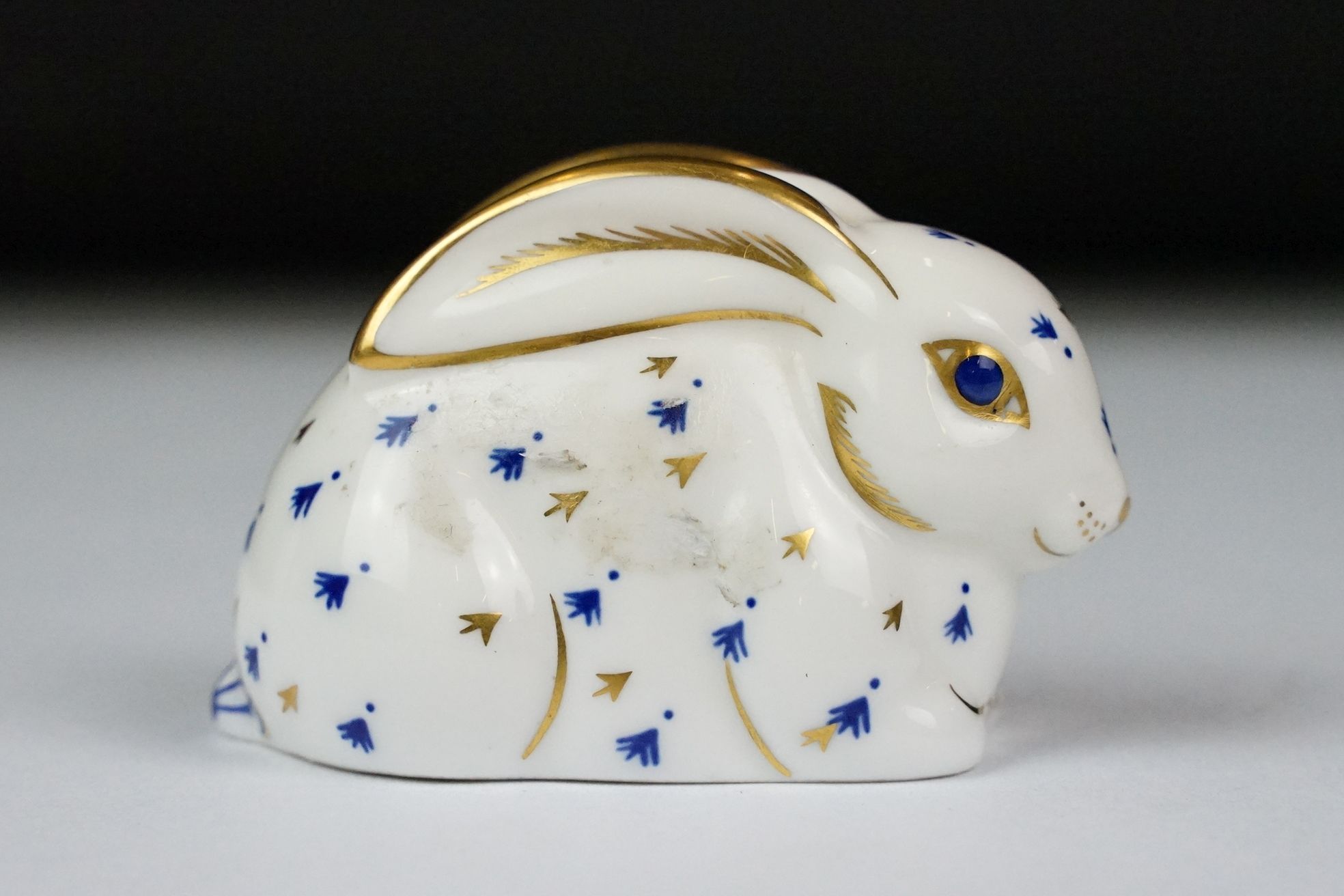 Three Royal Crown Derby paperweights to include Penguin, Harvest Mouse & Baby Rabbit. Tallest approx - Image 3 of 11