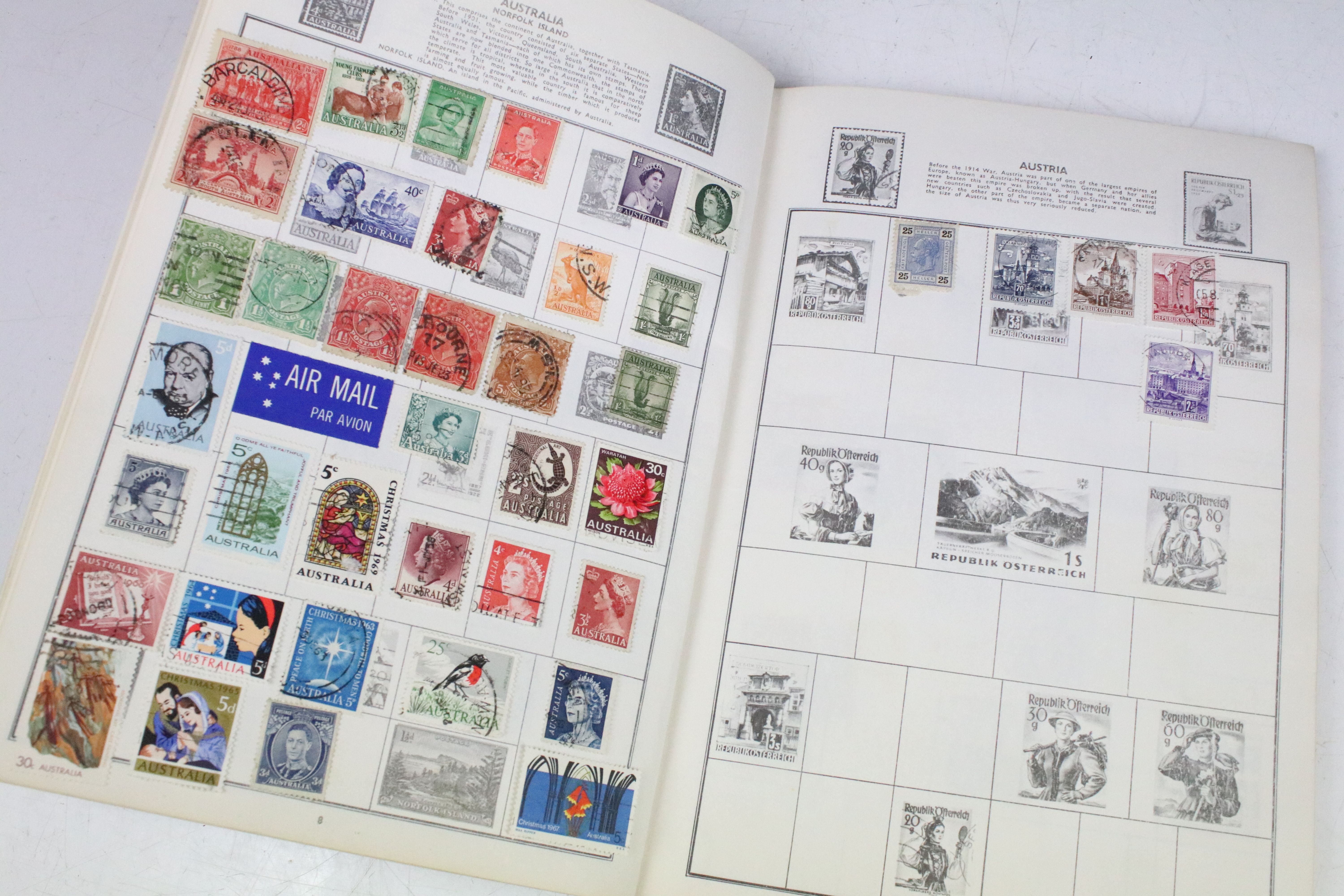 A collection of British and world stamps within an album to include Queen Victoria Blue & Red - Image 18 of 31