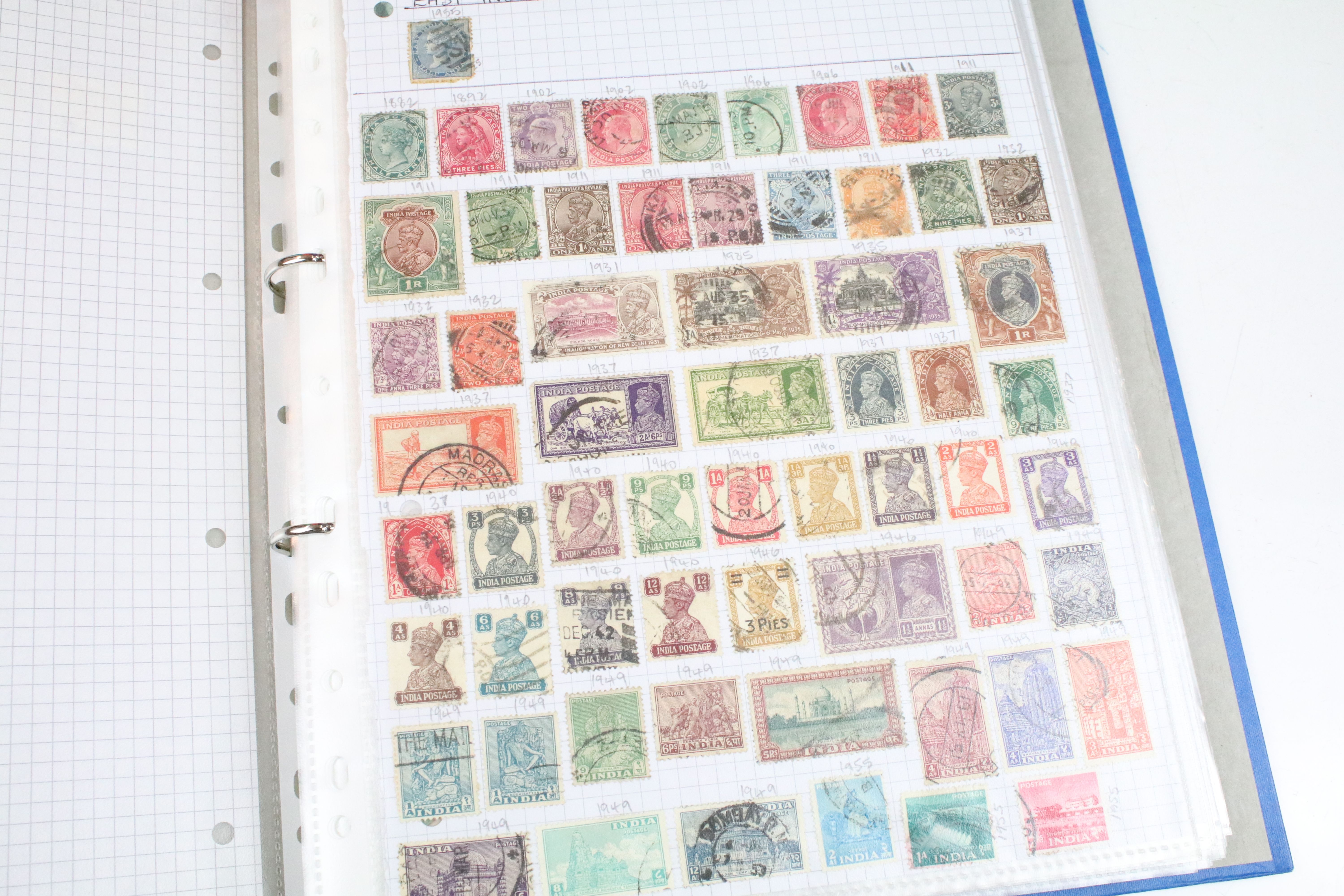 Collection of British, Commonwealth & world stamps housed within nine albums, featuring Victorian - Image 24 of 40