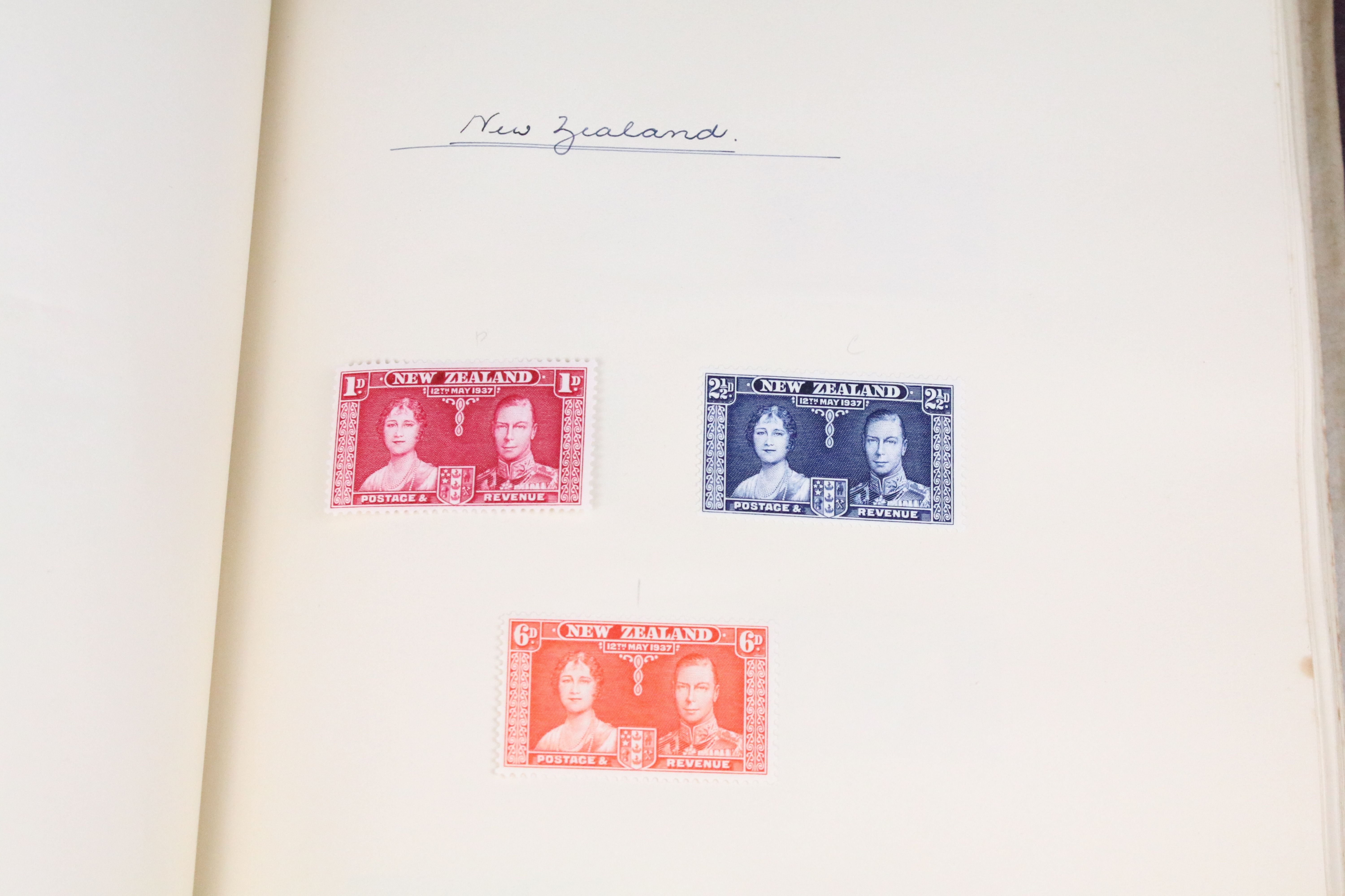 A stamp album containing stamps marking the silver jubilee of King George V from the UK and - Image 6 of 18