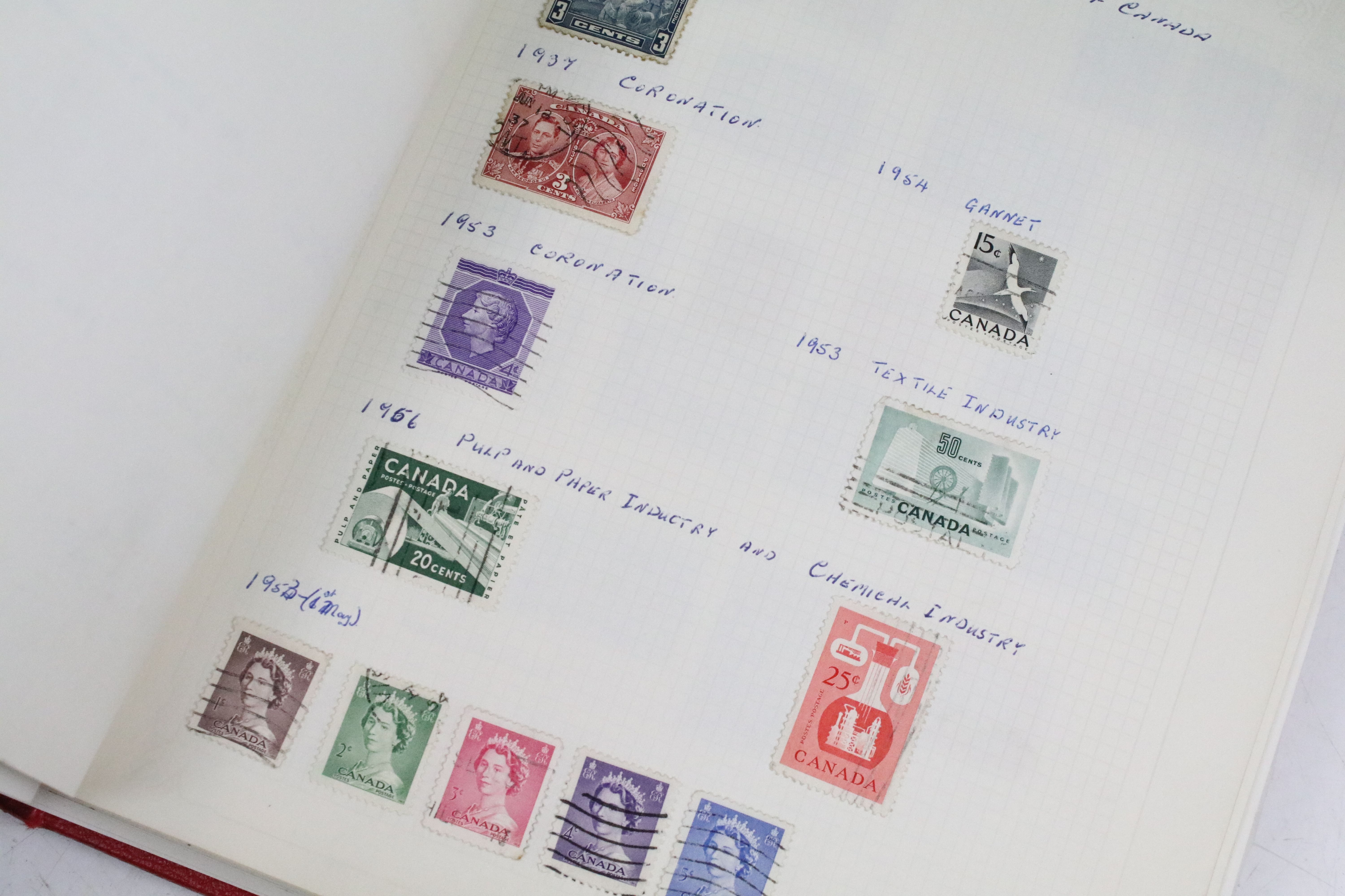 A collection of mainly commonwealth stamps contained within three albums to include Victorian - Image 12 of 16