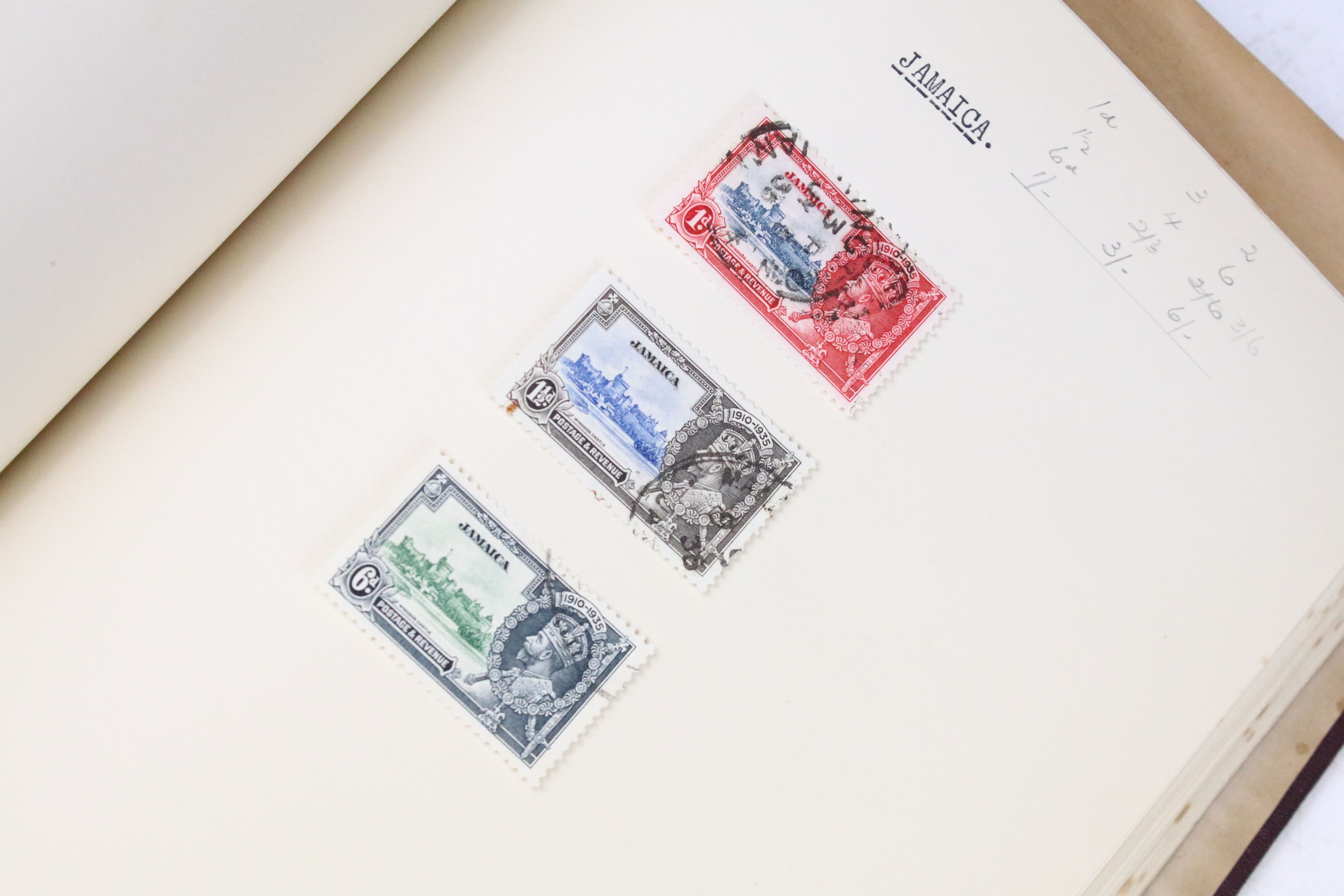 A stamp album containing stamps marking the silver jubilee of King George V from the UK and - Image 18 of 18