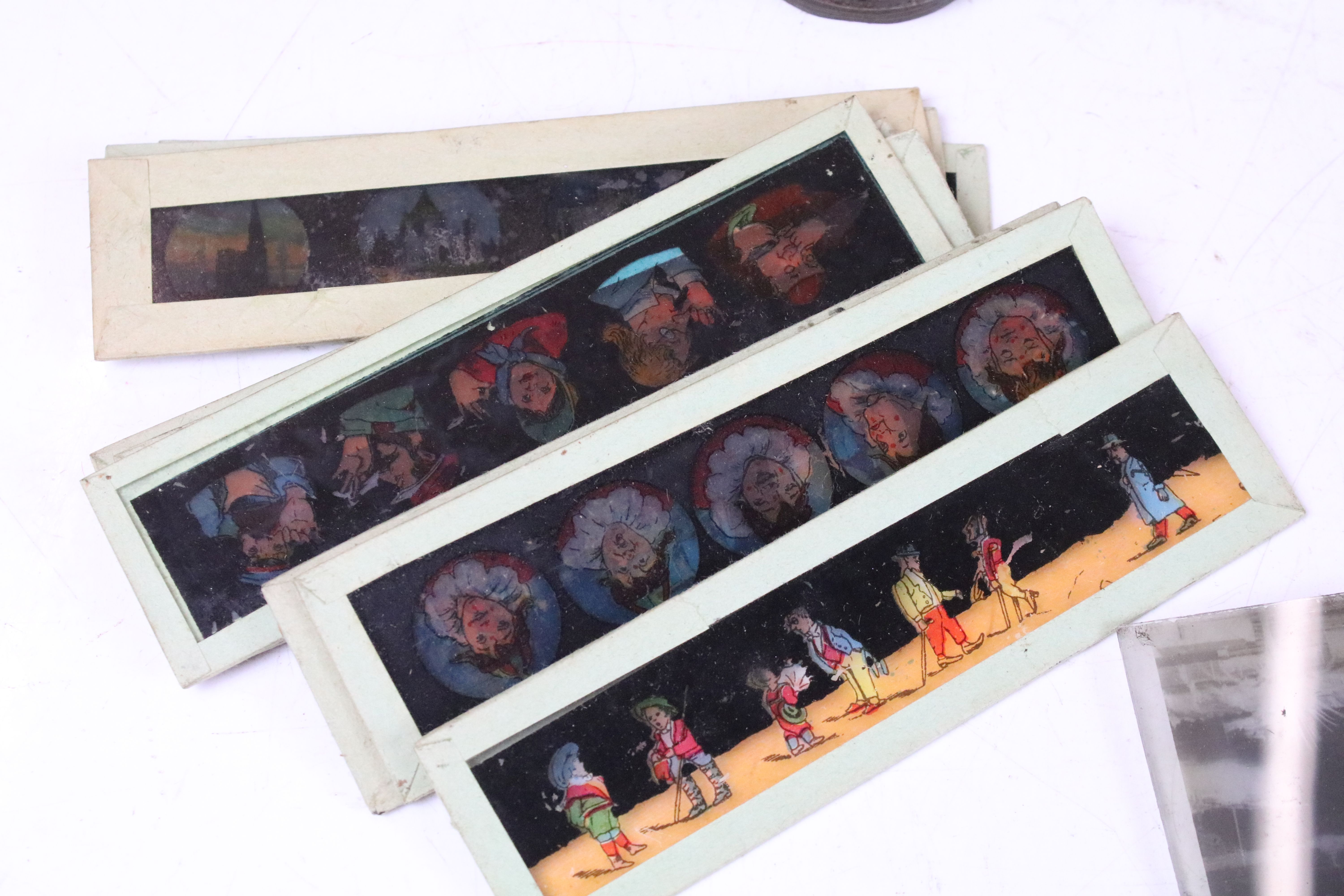 Collection of glass magic lantern slides & photographic negatives, the subjects featuring - Image 2 of 10