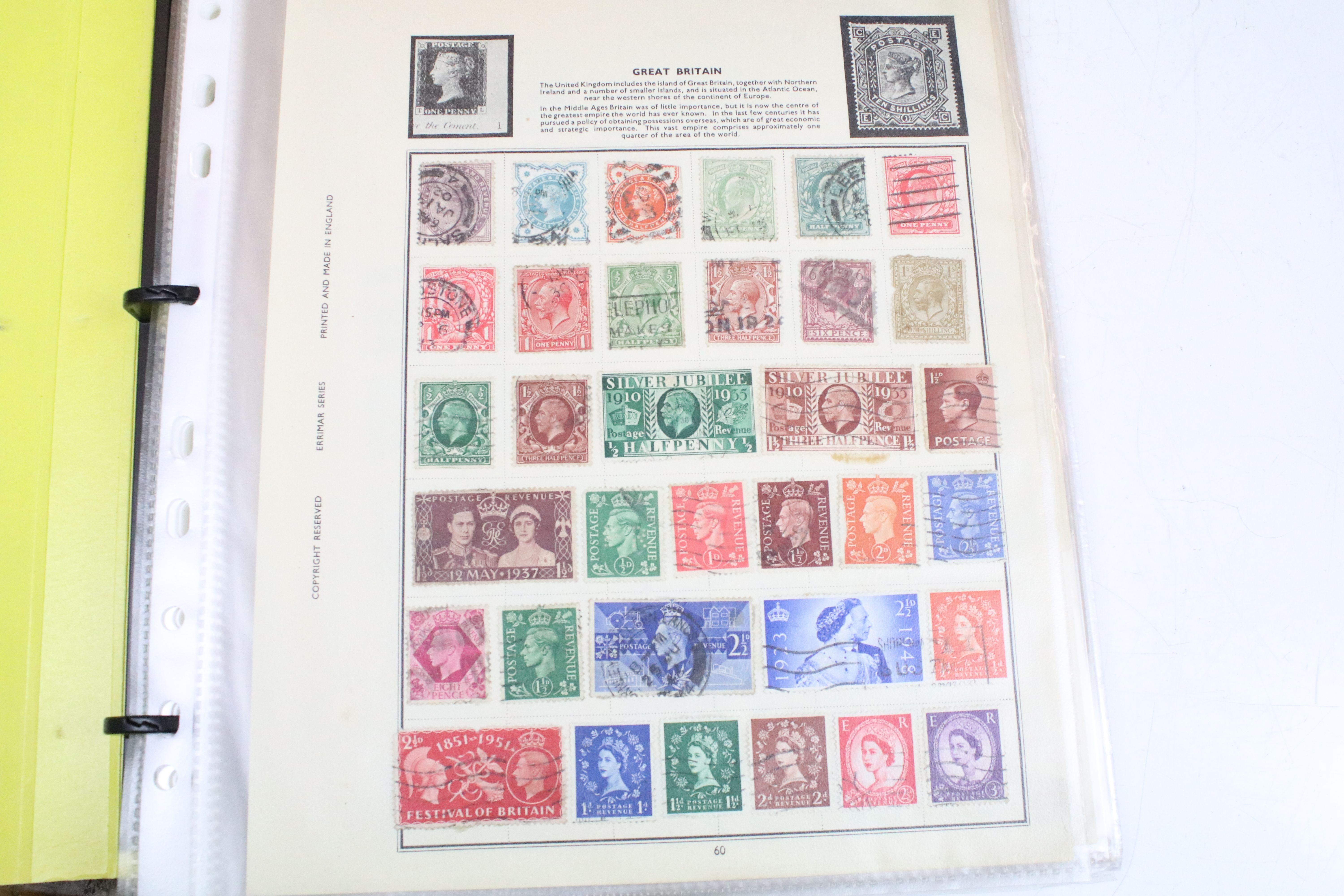 Collection of British, Commonwealth & world stamps housed within nine albums, featuring Victorian - Image 30 of 40