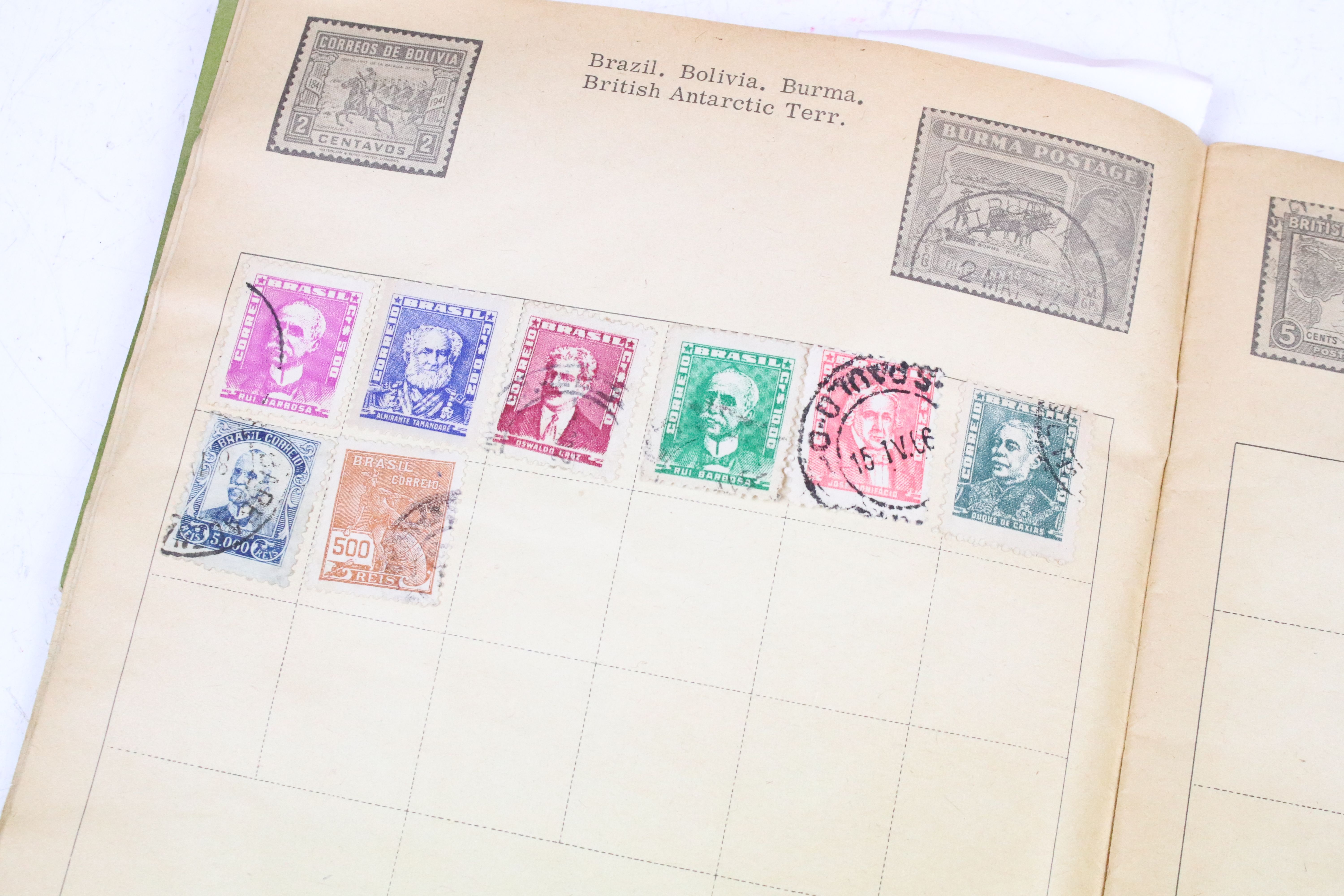 A collection of five stamp albums containing stamps from the UK, mainly post war to include some - Image 8 of 30