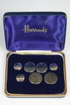 Harrods of London - Gentleman's Seven Stud Set, still attached within their original Harrods