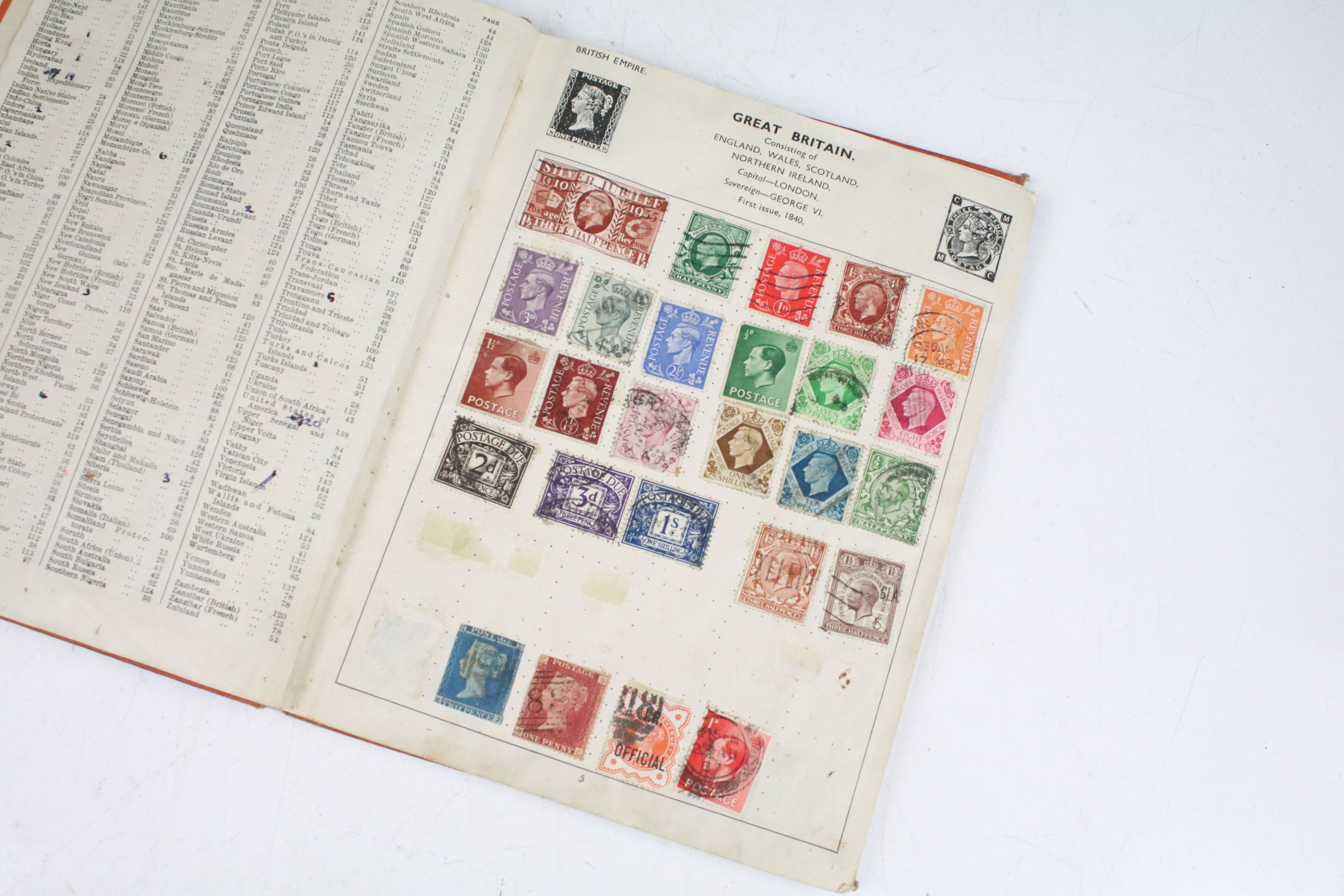 A collection of British and world stamps within an album to include Queen Victoria Blue & Red - Image 3 of 31