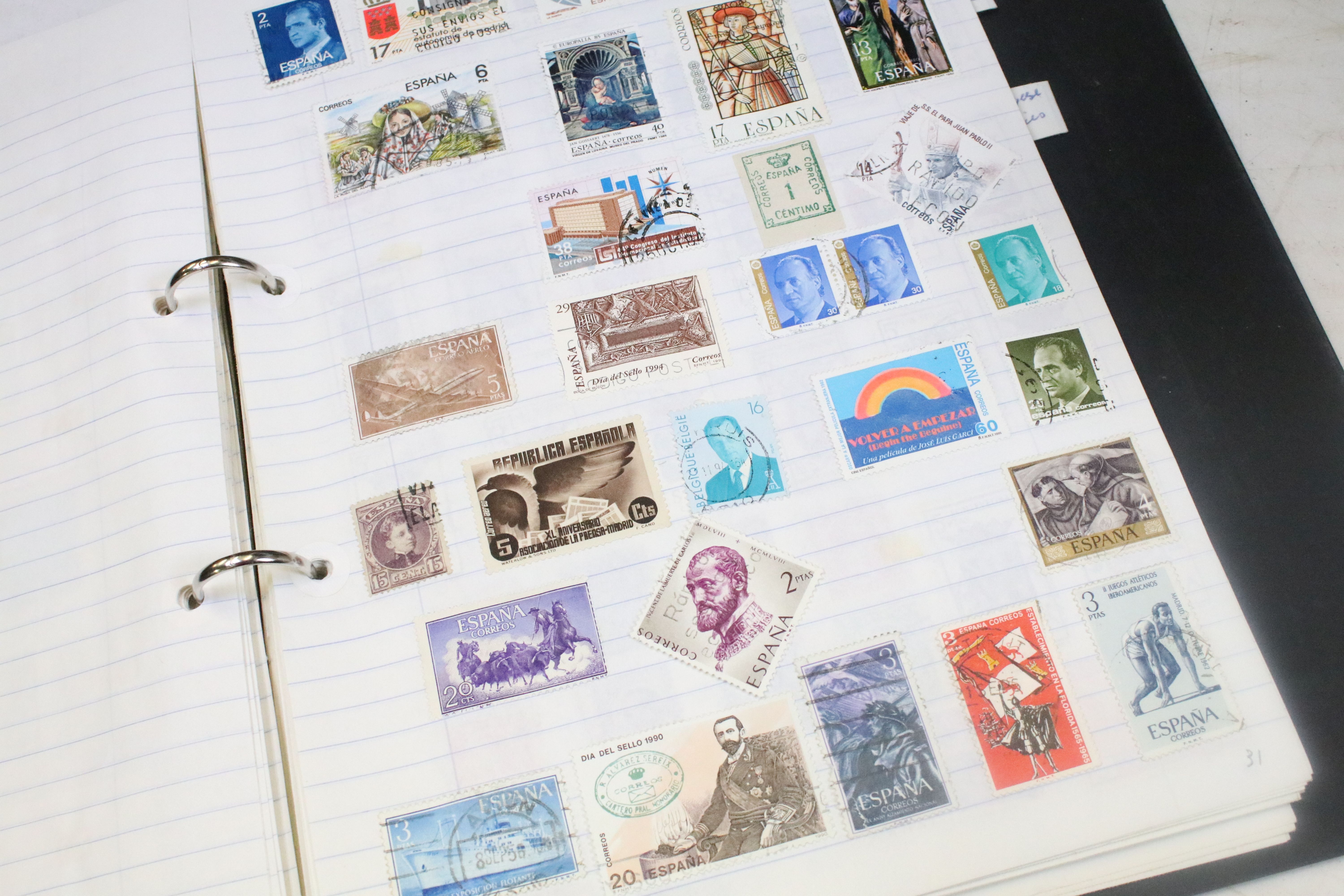 Extensive collection of stamps and stamp collecting supplies housed within nine boxes, the lot to - Image 8 of 45