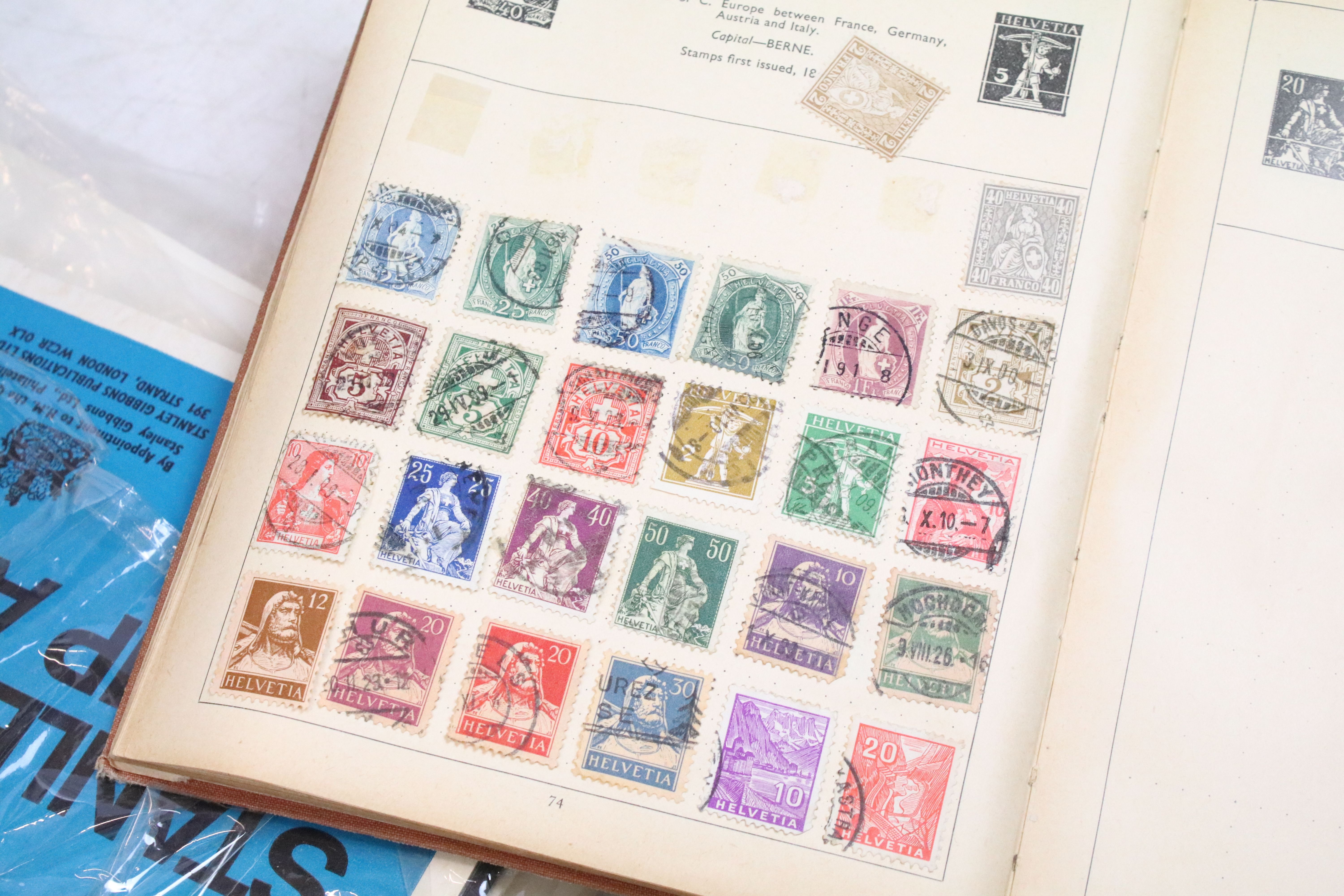 A collection of British and world stamps within albums together with loose examples - Image 9 of 19