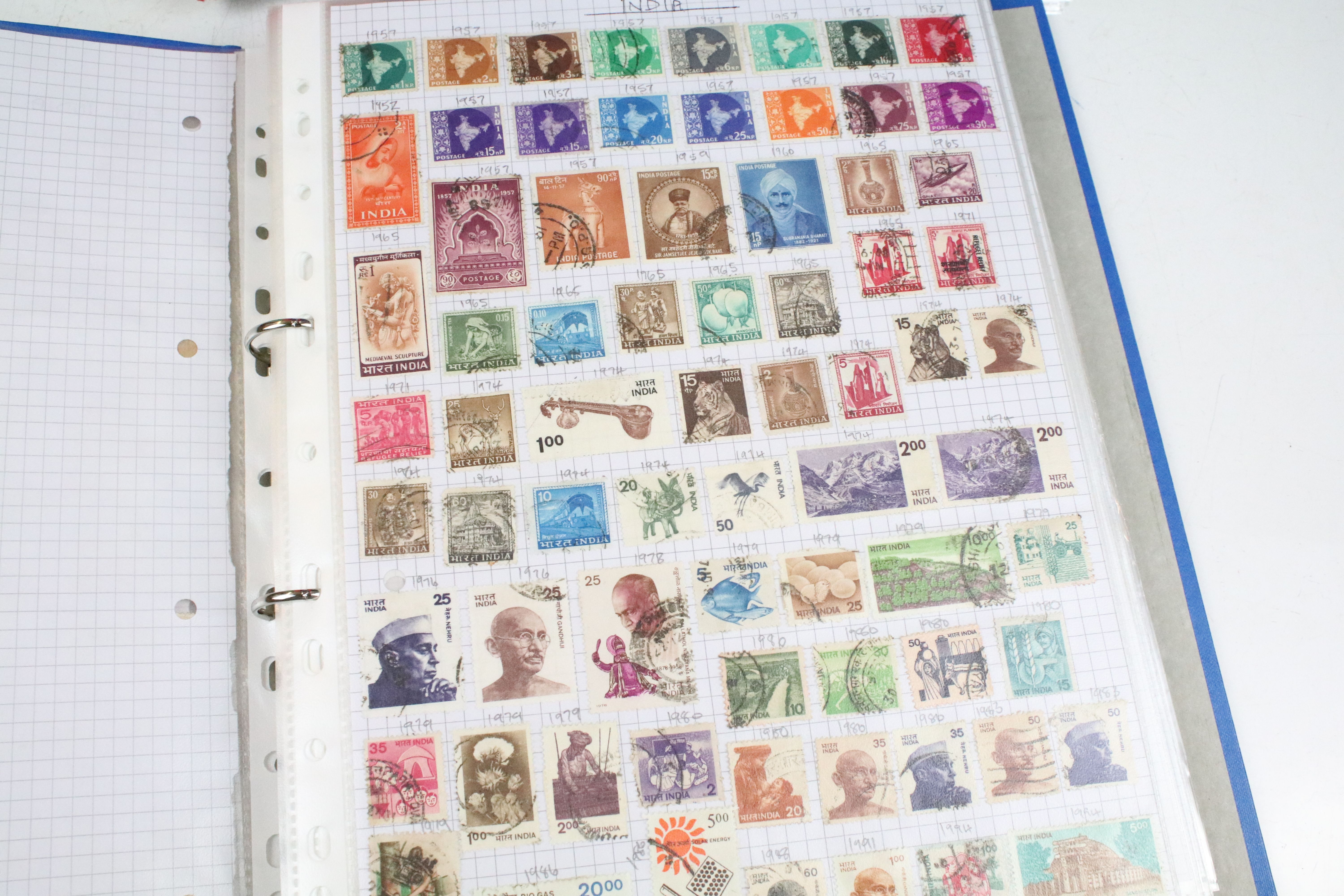 Collection of British, Commonwealth & world stamps housed within nine albums, featuring Victorian - Image 25 of 40