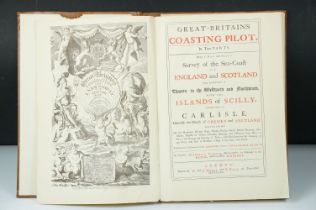 Great Britain's Coasting Pilot reprint by the Sudbrook Press being leather bound. Originally