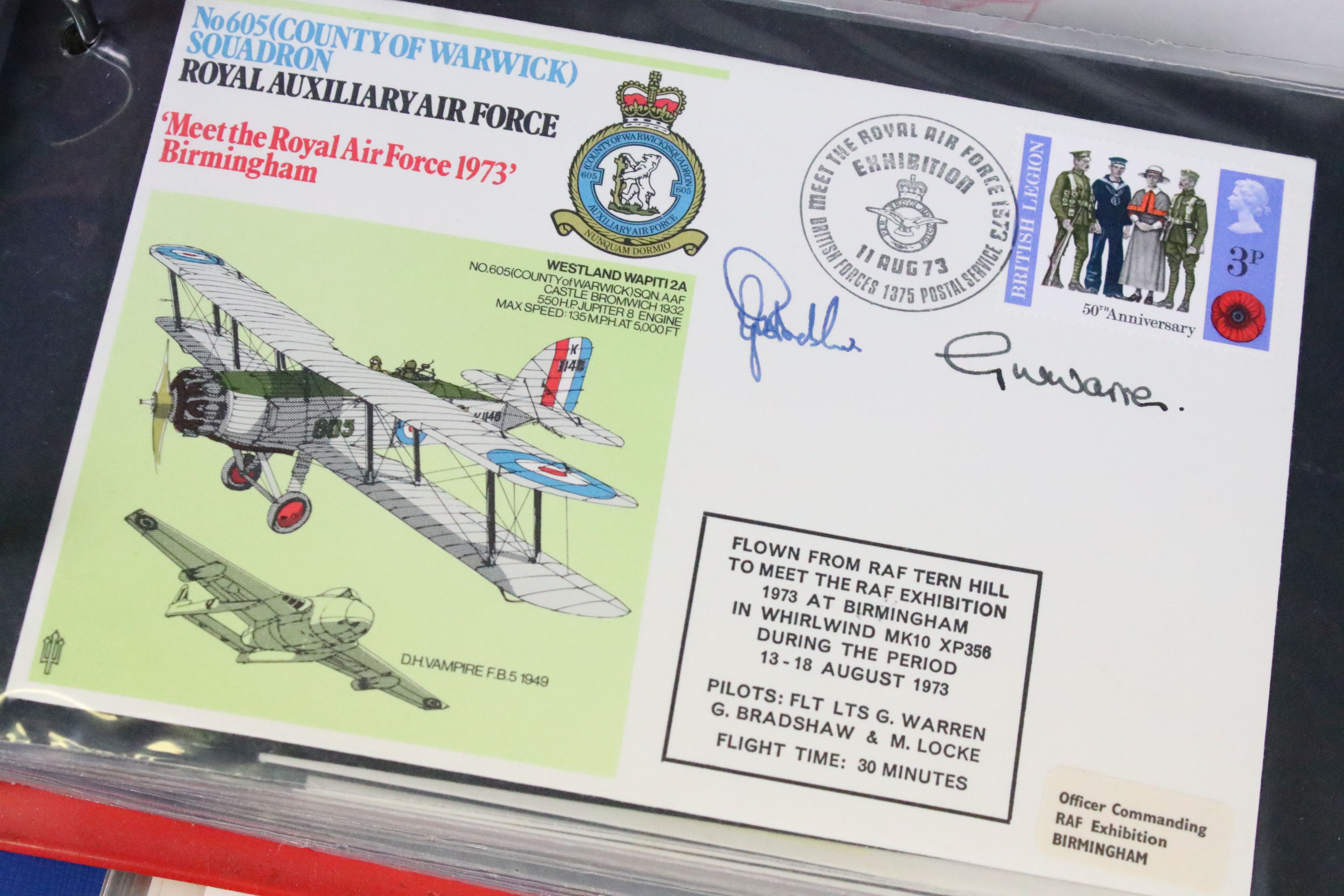 A large collection of Royal Air Force / R.A.F. stamp first day covers within albums together with - Image 8 of 33