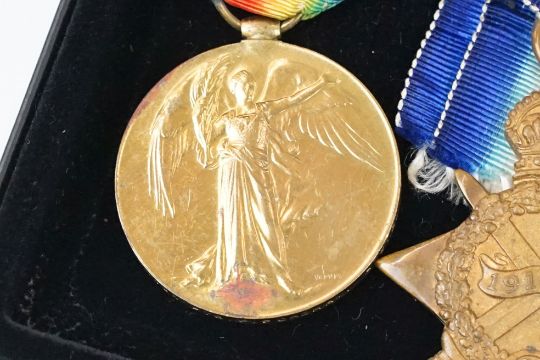 A British full size World war One medal trio to include Victory medal, British war medal and the - Image 3 of 10