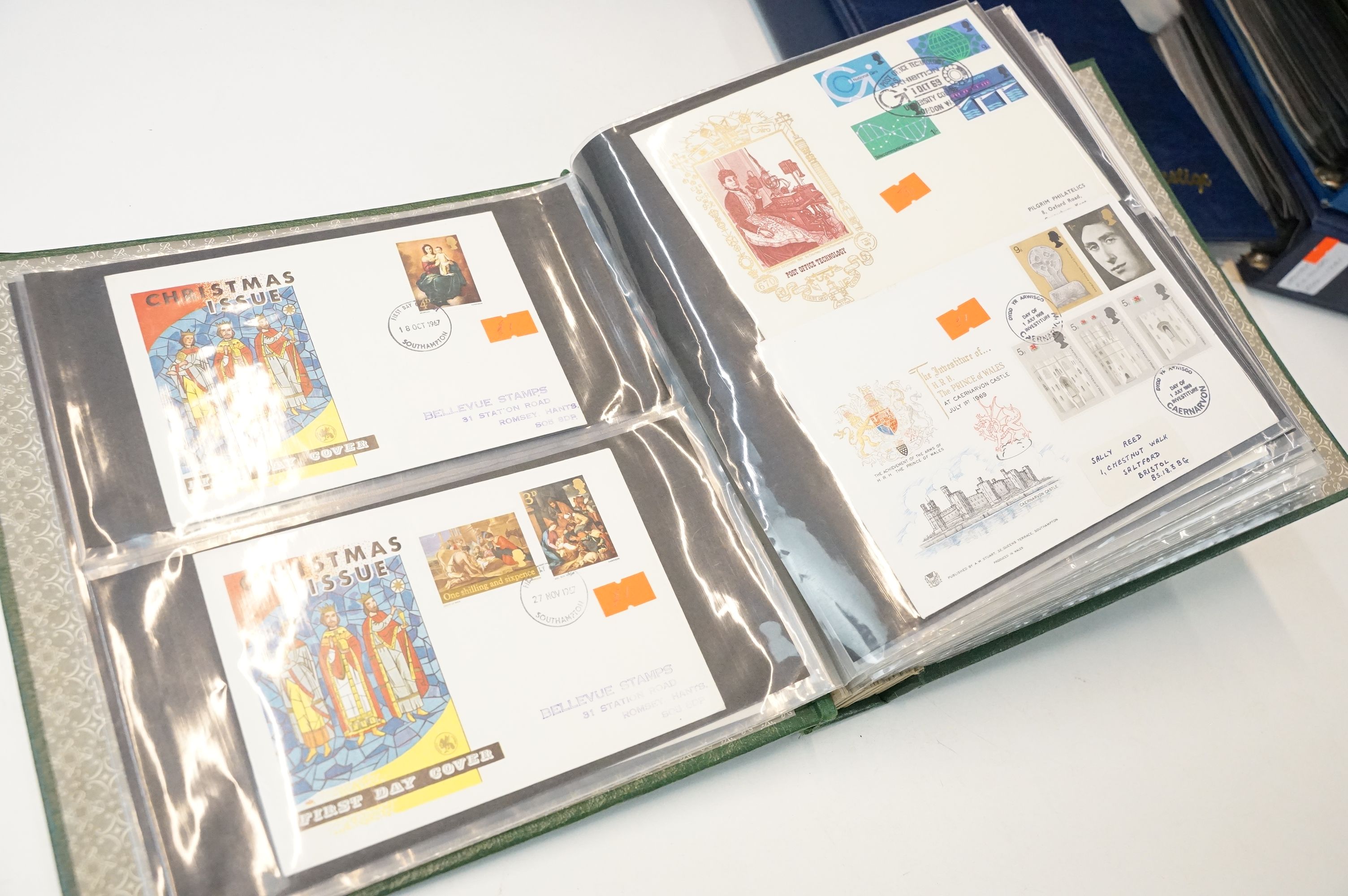 Collection of first day covers and stamps in albums to include an album of Guernsey presentation - Image 12 of 12