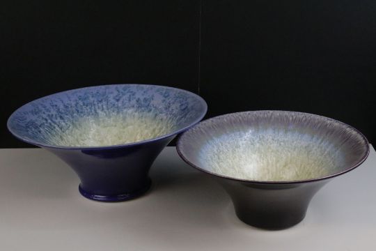 Two Portmeirion large bowls from the Starfire Collection to include 'Amethyst' smaller bowl, - Image 1 of 9