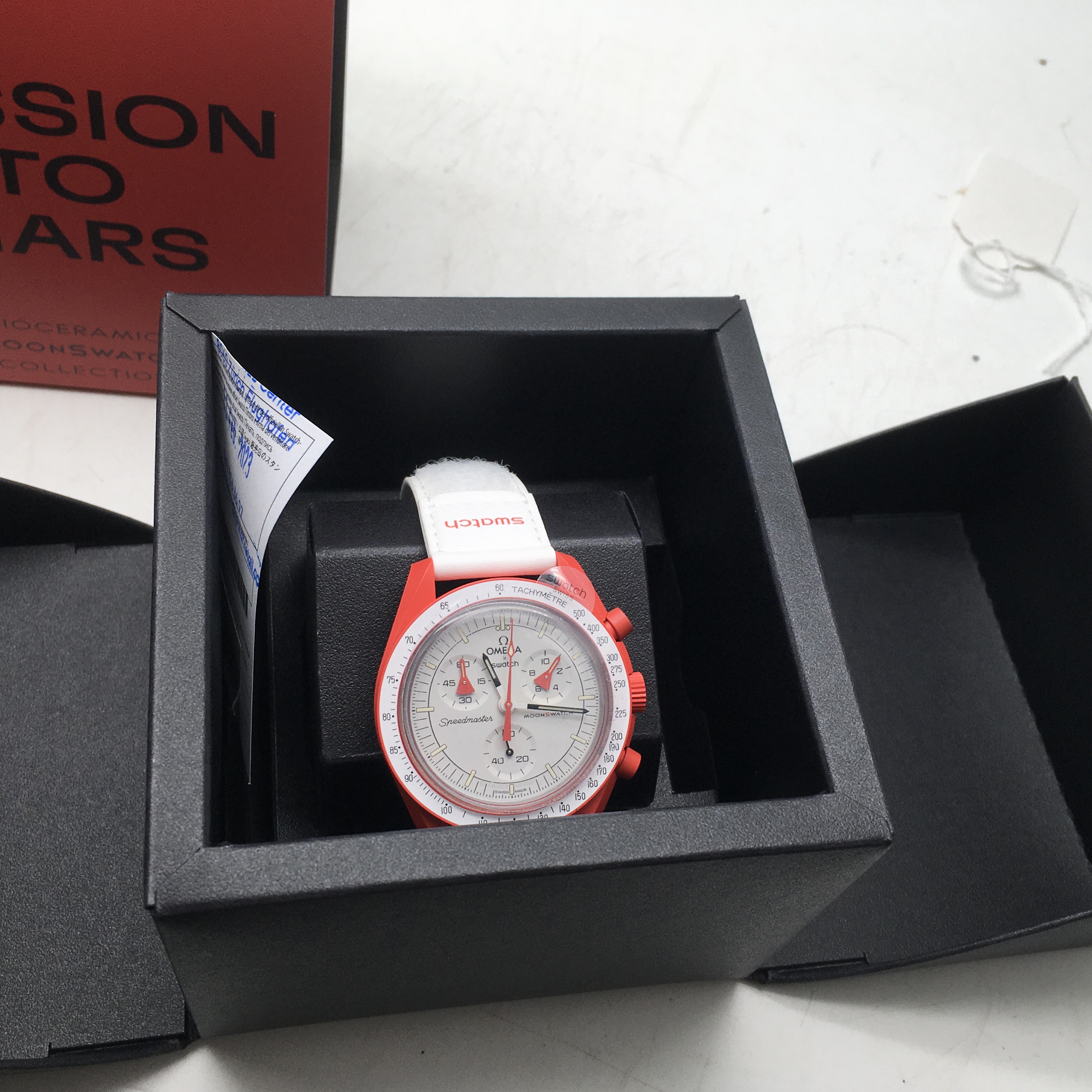 Omega, Mission to Mars, un-worn with original box documents and purchase receipt, Speedmaster watch - Image 2 of 4