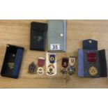 Masonic Stewards medals including Masonic Institute for Girls