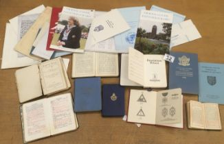 Large amount of Masonic books and ephemera inclduing manuals