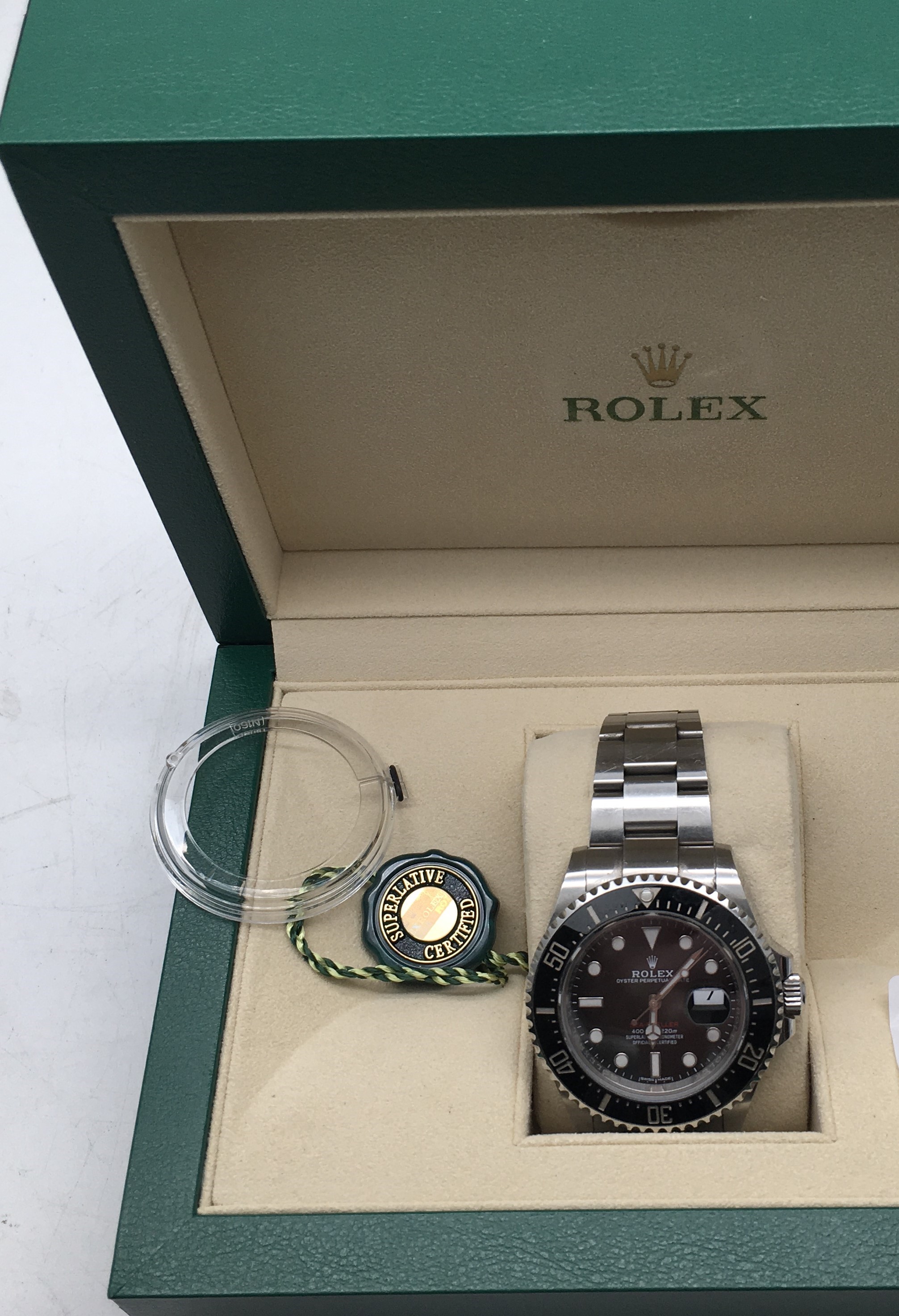 Gent's Rolex 50th Anniversary edition Sea dweller, limited edition with 2 red lines to the dial, - Bild 4 aus 4