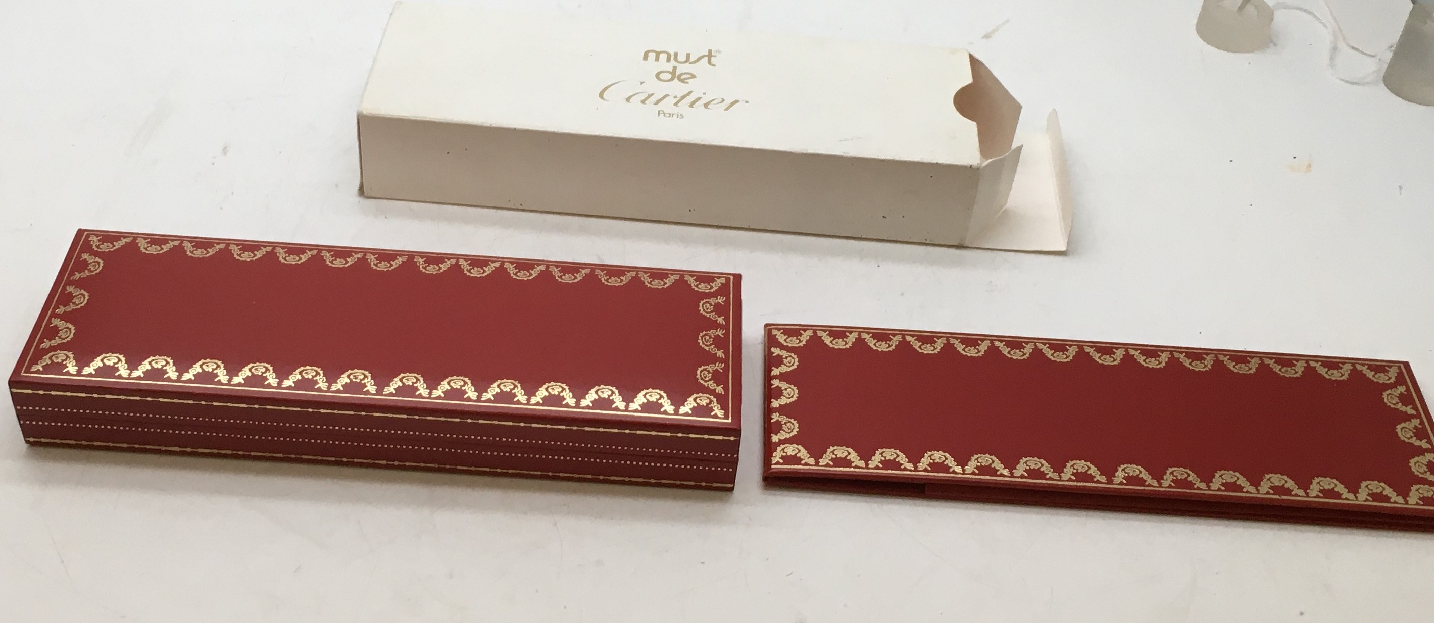 Cartier with original box and documents, packaging and outer packaging a burgundy and gold - Image 2 of 3